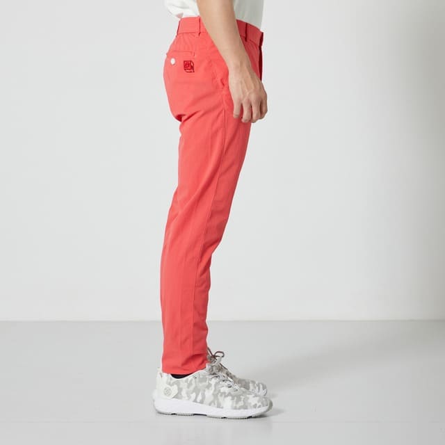 MENS ガーメントダイ ロングパンツ レッド 071422406 - ZOY OFFICIAL