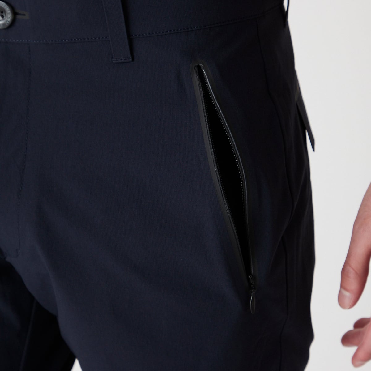 MENS マイクロリップストレッチ パンツ ダークネイビー/071422418 - ZOY OFFICIAL