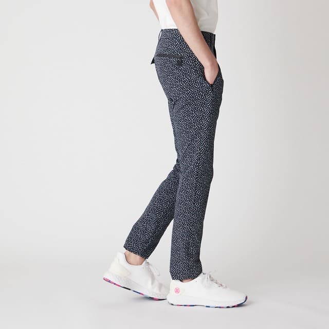 MENS マイクロリップストレッチ パンツ ネイビー 071422418 - ZOY OFFICIAL