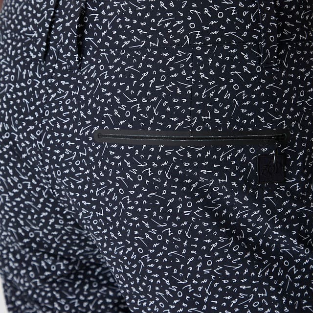 MENS マイクロリップストレッチ パンツ ネイビー 071422418 - ZOY OFFICIAL
