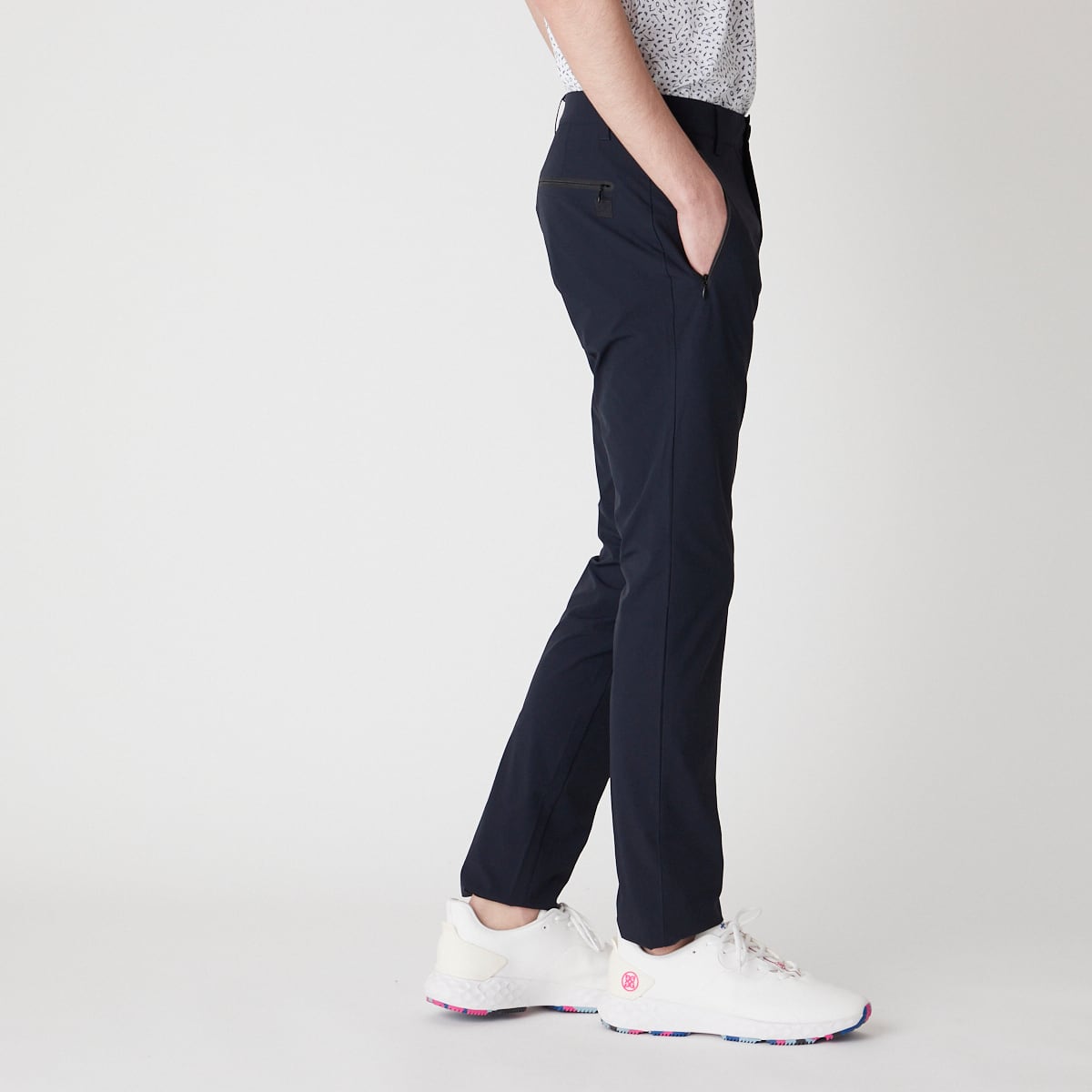 MENS マイクロリップストレッチ パンツ ダークネイビー/071422418 - ZOY OFFICIAL