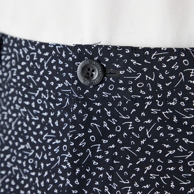 MENS マイクロリップストレッチ パンツ ネイビー 071422418 - ZOY OFFICIAL