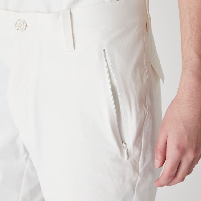 MENS マイクロリップストレッチ ショートパンツ ホワイト 071422419 - ZOY OFFICIAL