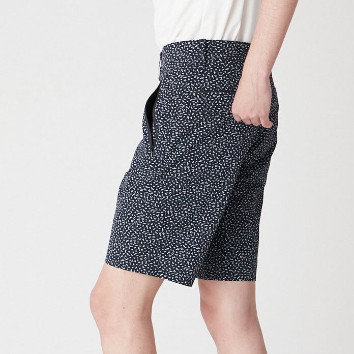 【伸縮性抜群】MENS マイクロリップストレッチ ショートパンツ ネイビー / 071422419 - ZOY OFFICIAL