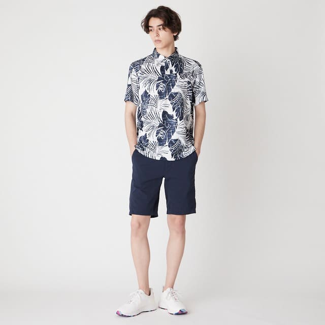 MENS ガーメントダイ ショートパンツ ネイビー 071422426 - ZOY OFFICIAL