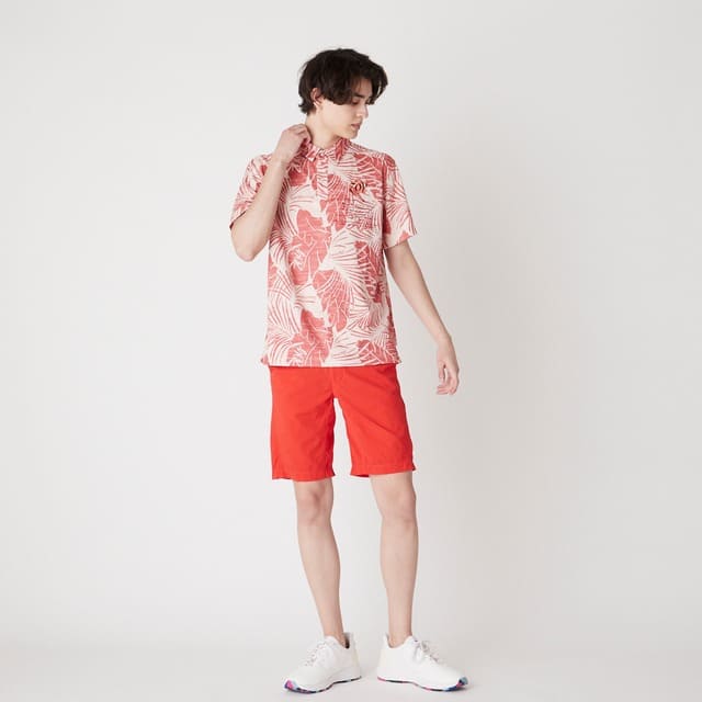 MENS ガーメントダイ ショートパンツ レッド 071422426 - ZOY OFFICIAL