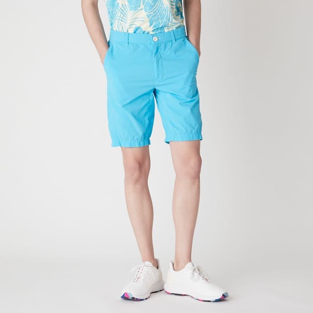 MENS ガーメントダイ ショートパンツ ターコイズ 071422426 - ZOY OFFICIAL