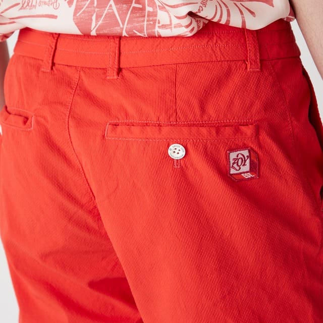 MENS ガーメントダイ ショートパンツ レッド 071422426 - ZOY OFFICIAL