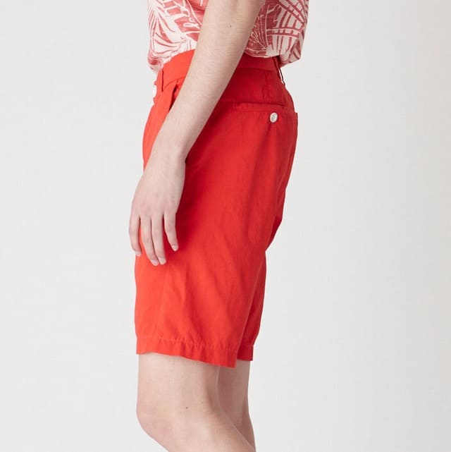 MENS ガーメントダイ ショートパンツ レッド 071422426 - ZOY OFFICIAL