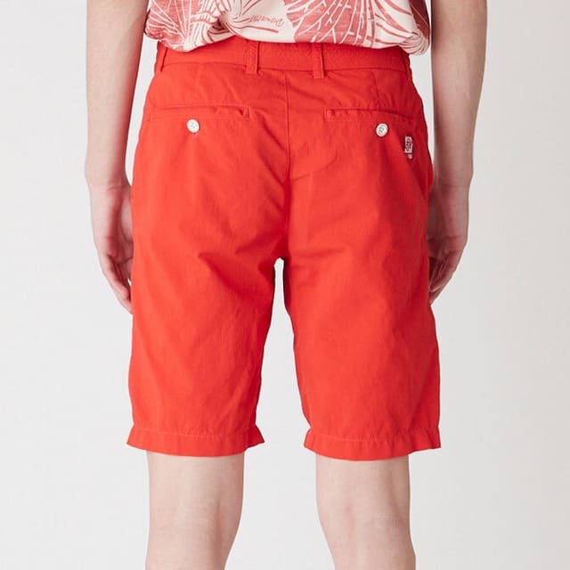 MENS ガーメントダイ ショートパンツ レッド 071422426 - ZOY OFFICIAL