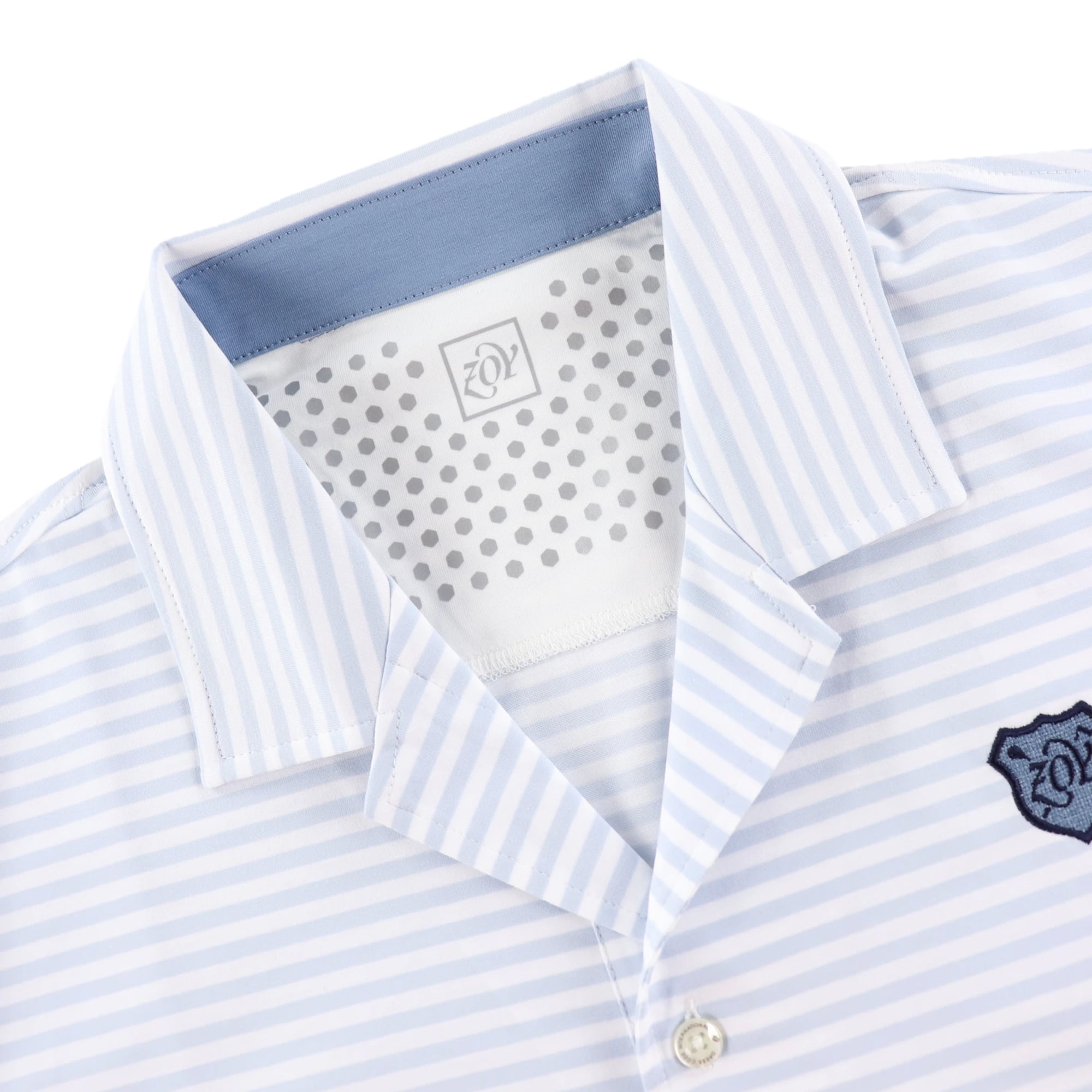 MENS 天竺ボーダー 半袖シャツ ベージュ 071432030 - ZOY OFFICIAL
