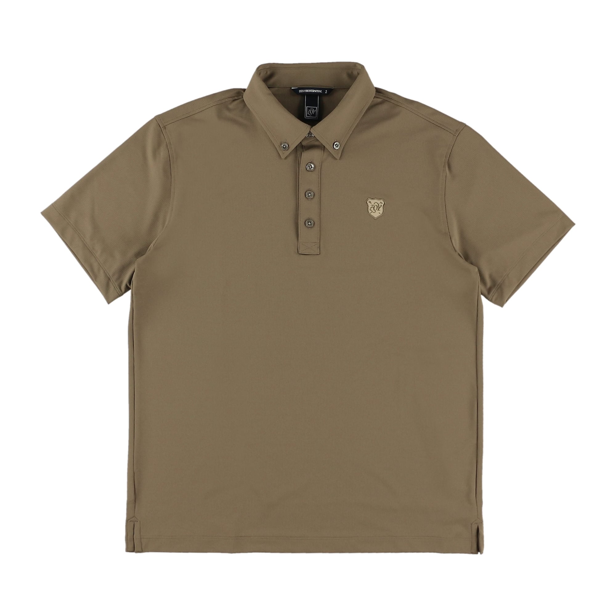 MENS ストレッチピンメッシュ 半袖シャツ カーキ 071432044 - ZOY OFFICIAL