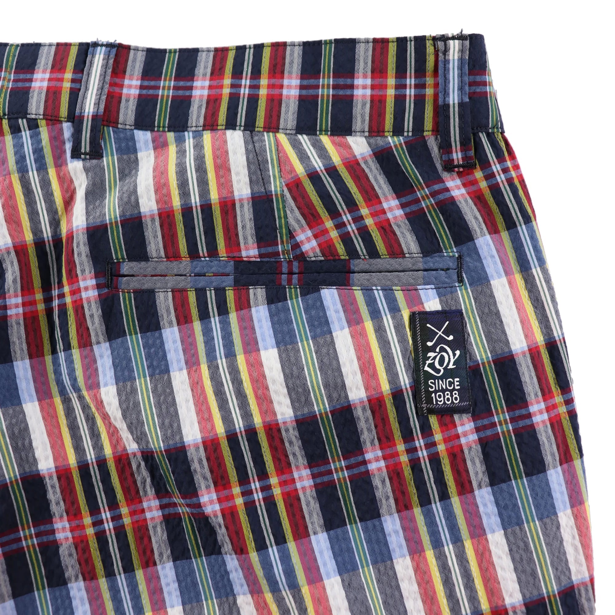 MENS クールマックスサッカー ロングパンツ マドラスチェック 071432421 - ZOY OFFICIAL
