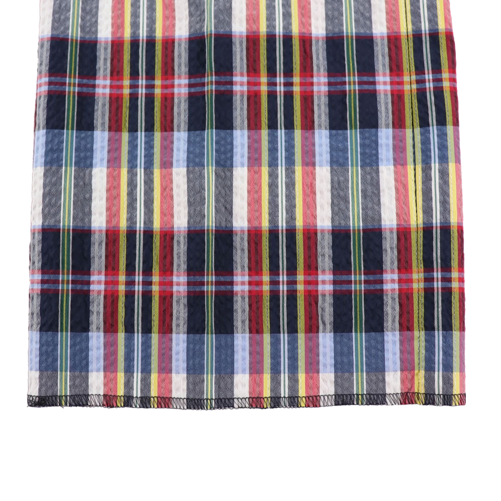 MENS クールマックスサッカー ロングパンツ マドラスチェック 071432421 - ZOY OFFICIAL