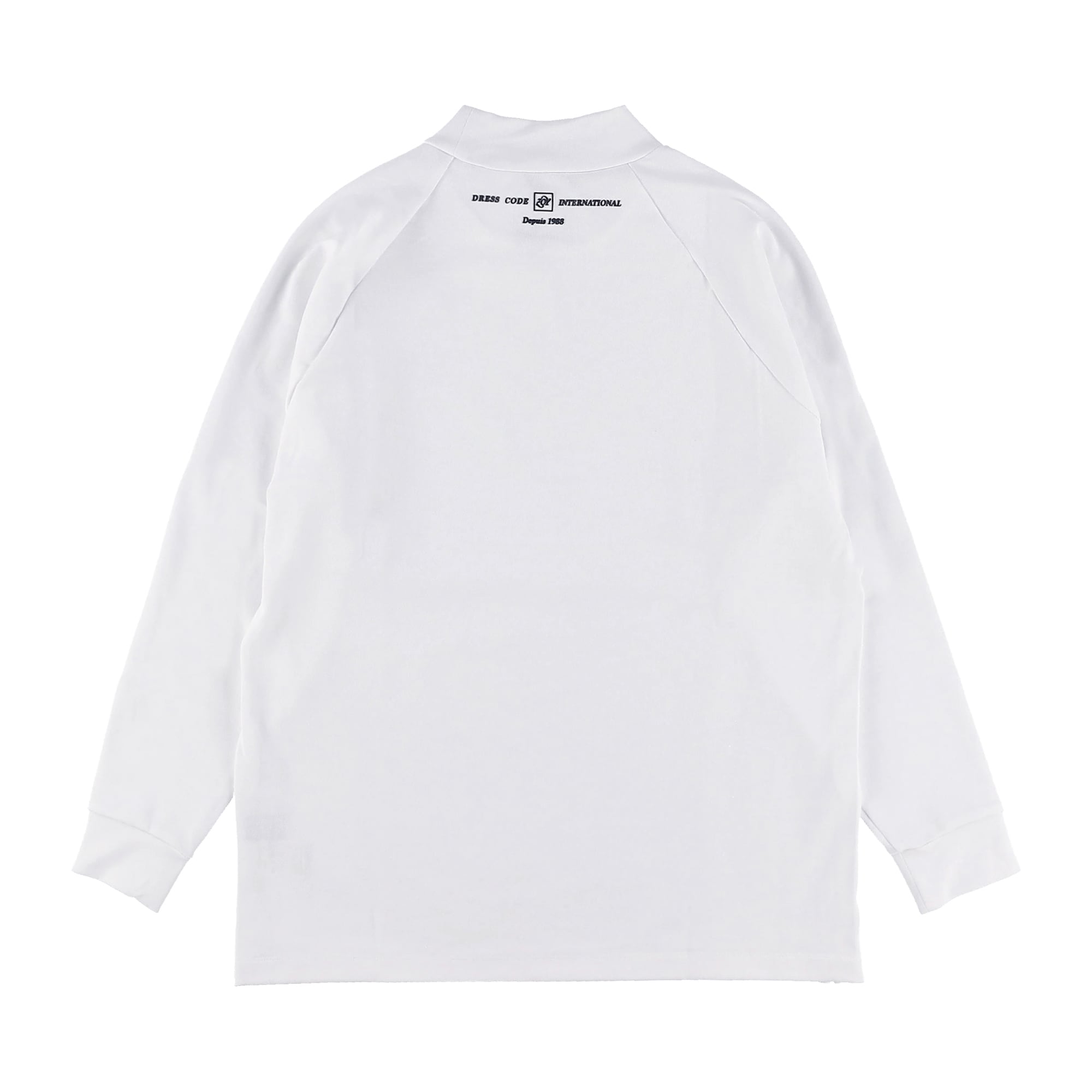 MENS リサイクルフルダルスパン ストレッチ鹿の子 長袖モックネック ネイビー 071434004 - ZOY OFFICIAL