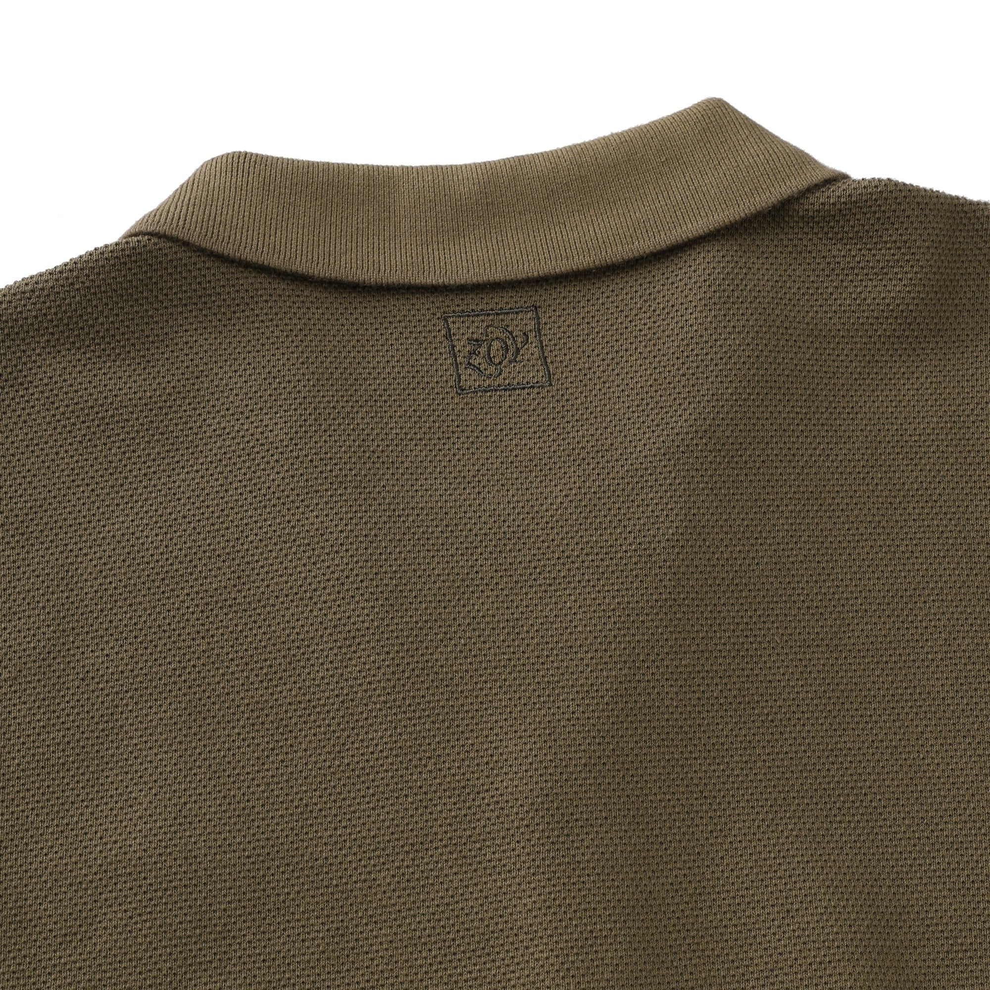 MENS ドライハード鹿の子ガーメントダイ 半袖ポロシャツ オリーブ 071434008 - ZOY OFFICIAL
