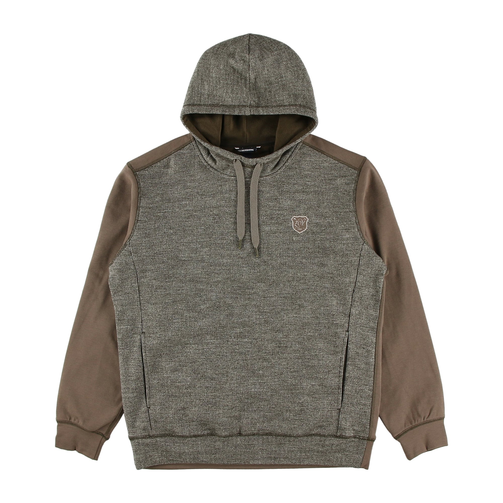 MENS ヘリンボーン千鳥 フードスウェット(防風裏地付き) モカ 071434021 - ZOY OFFICIAL