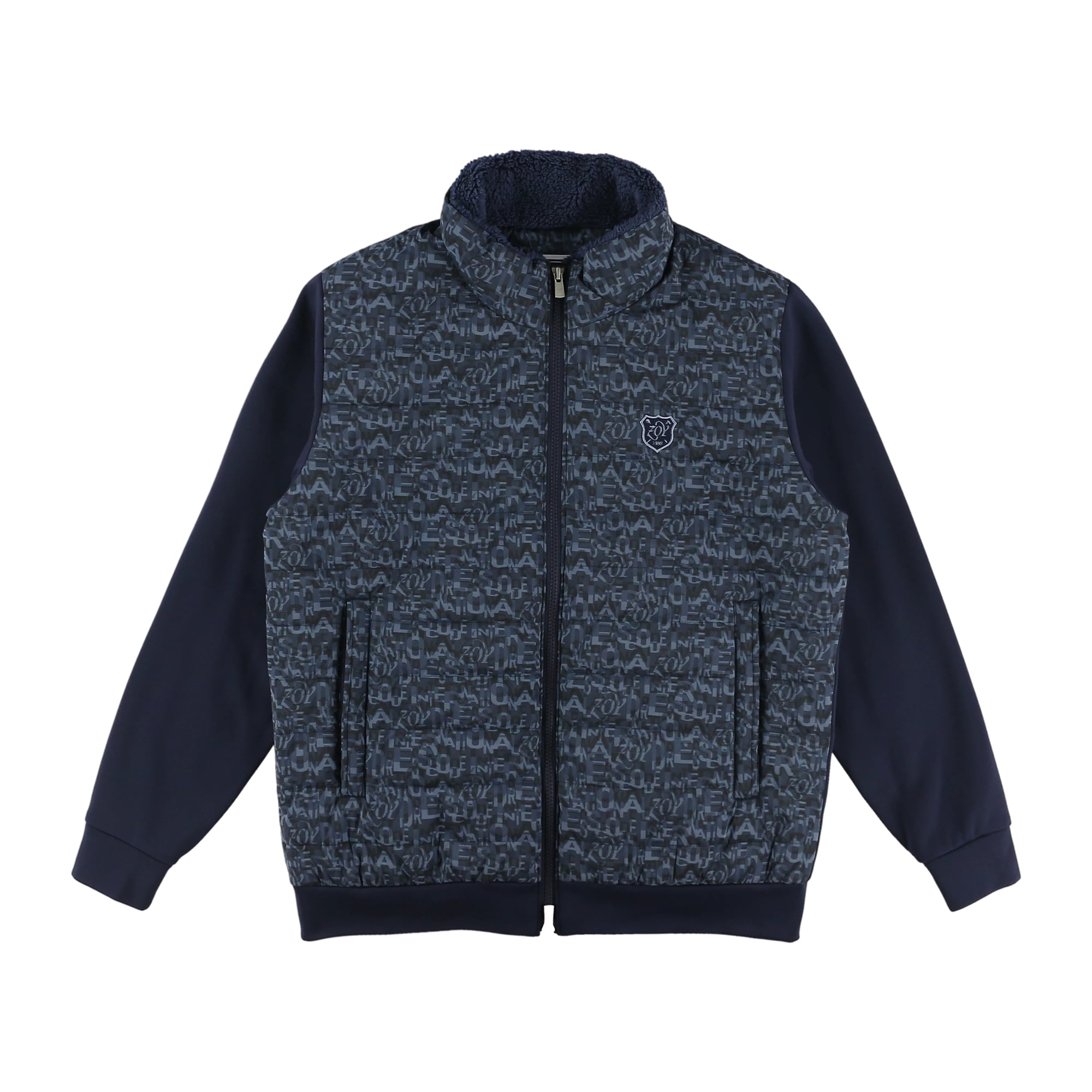 MENS レイヤーロゴプリント シンセティックダウンブルゾン 071434113 - ZOY OFFICIAL