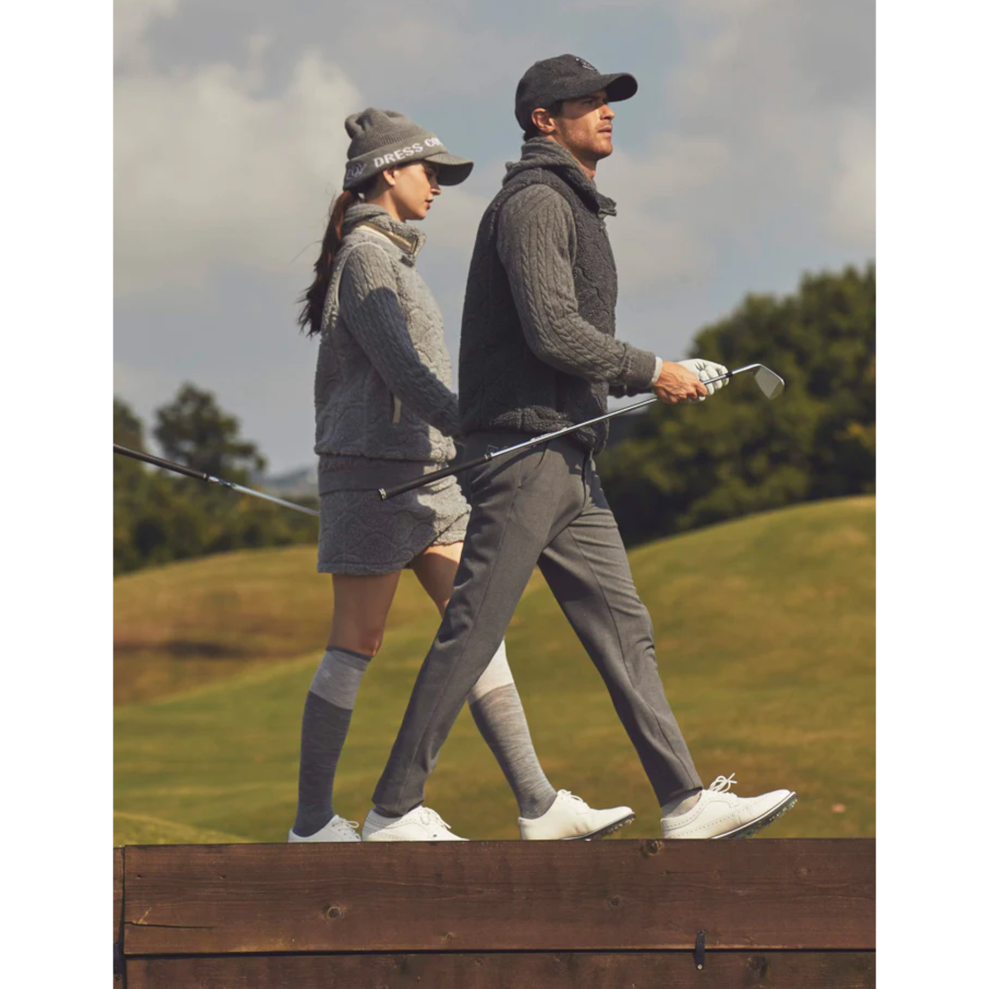 MEN 裏面起毛ストレッチ ロングパンツ ミッドグレー