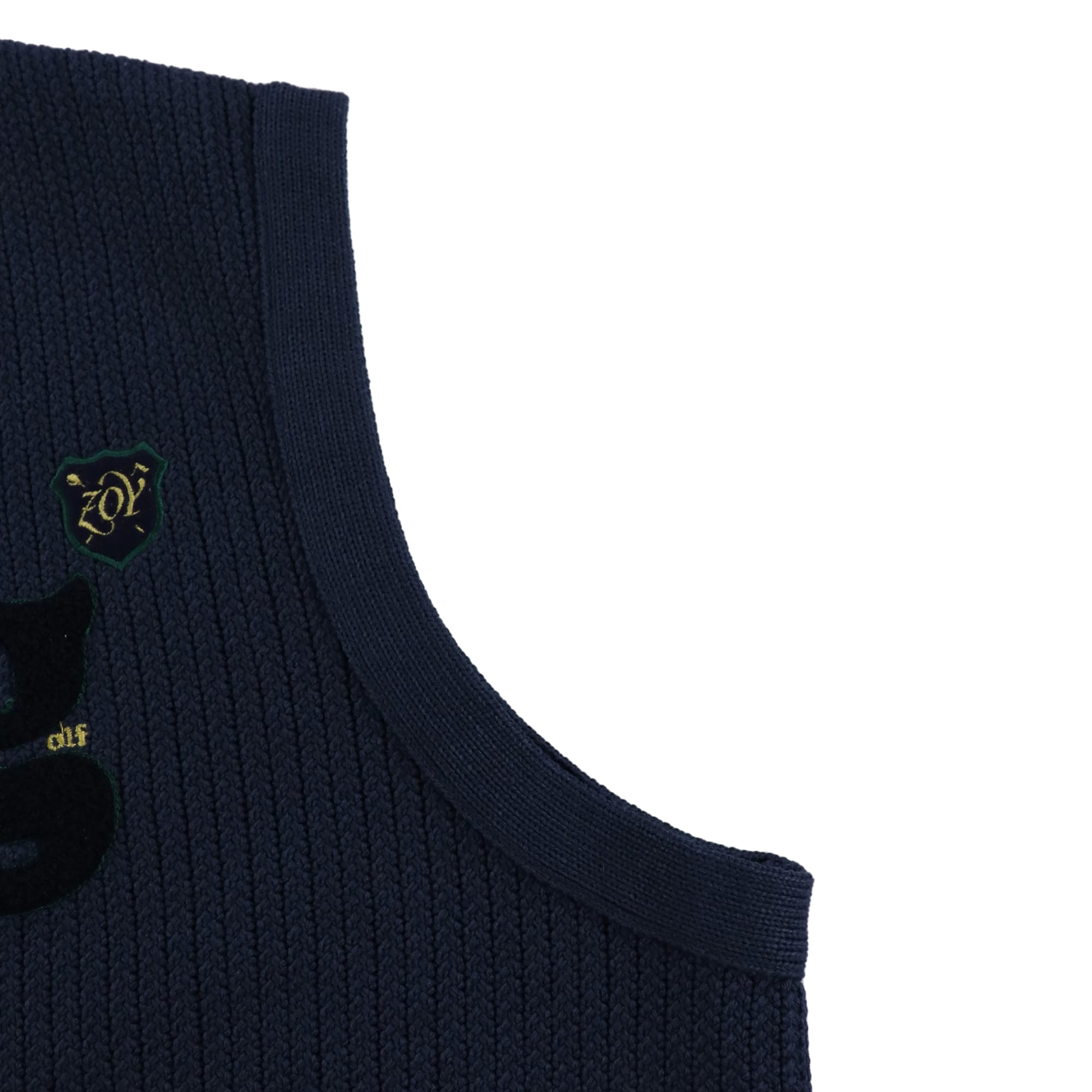 MENS 針抜き畦ニットベスト ライトグレー 071434702 - ZOY OFFICIAL