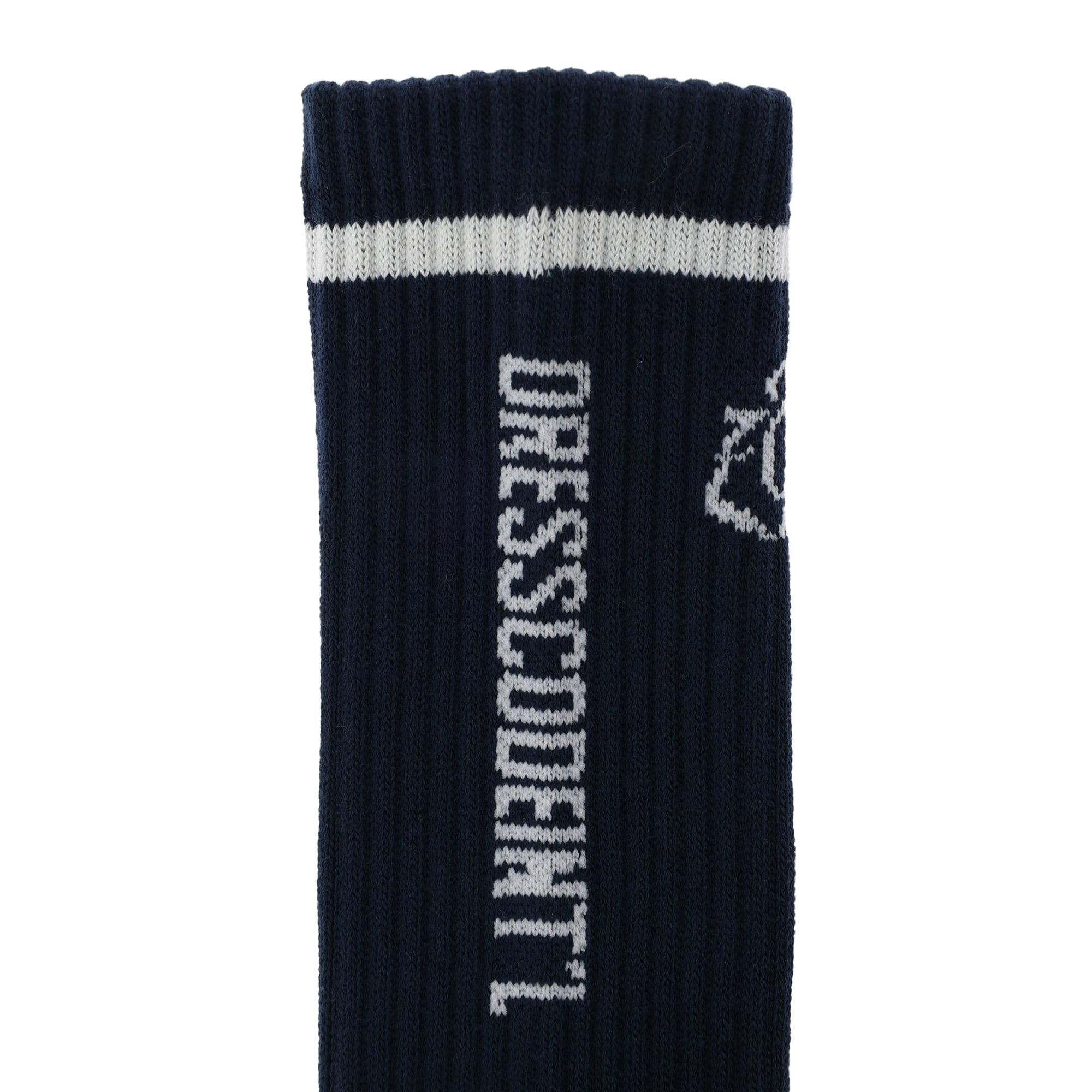 MENS リブクルーソックス グレー ネイビー 071789850 - ZOY OFFICIAL