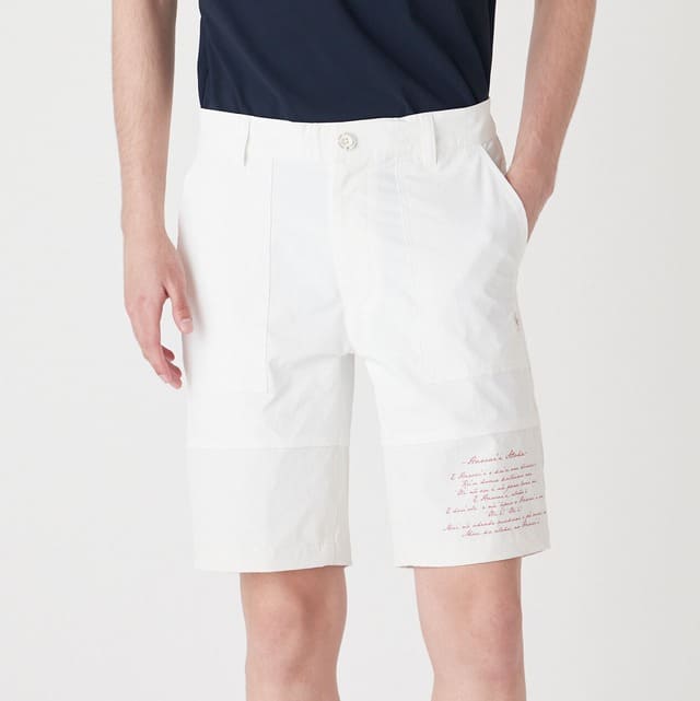 MENS チルドライ 2WAYストレッチ ショートパンツ ホワイト 071422431 - ZOY OFFICIAL