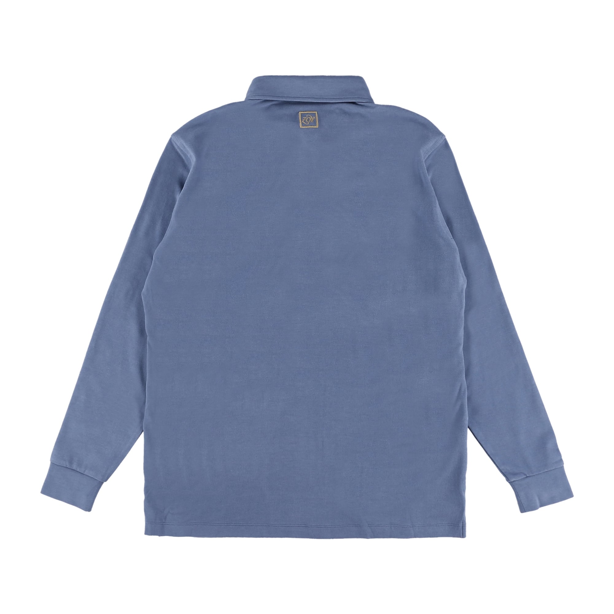 MENS 3LAYERED COTTON WARM 長袖ポロシャツ ネイビー 071434015 - ZOY OFFICIAL