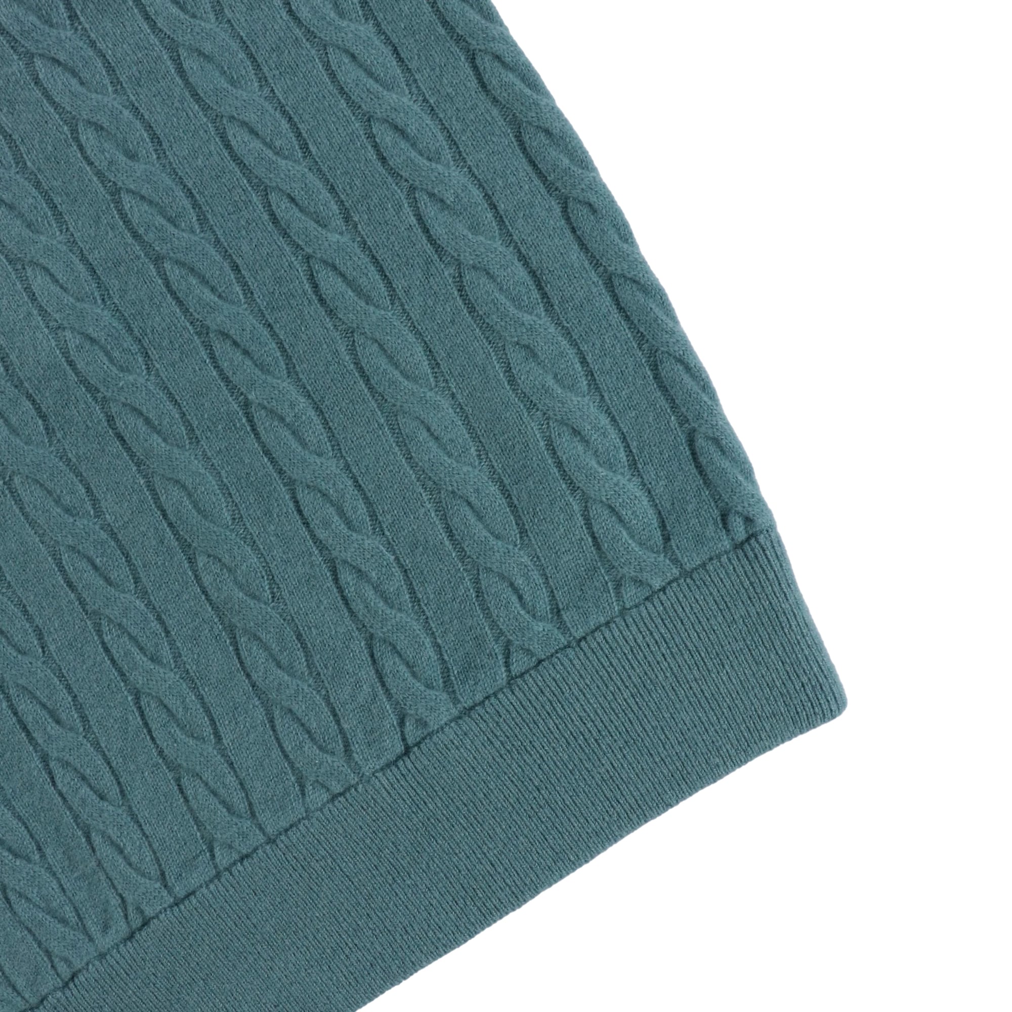 MENS AURORAカシミヤケーブル ニットプルオーバーフーディー ミッドグレイヘザー 071434711 - ZOY OFFICIAL