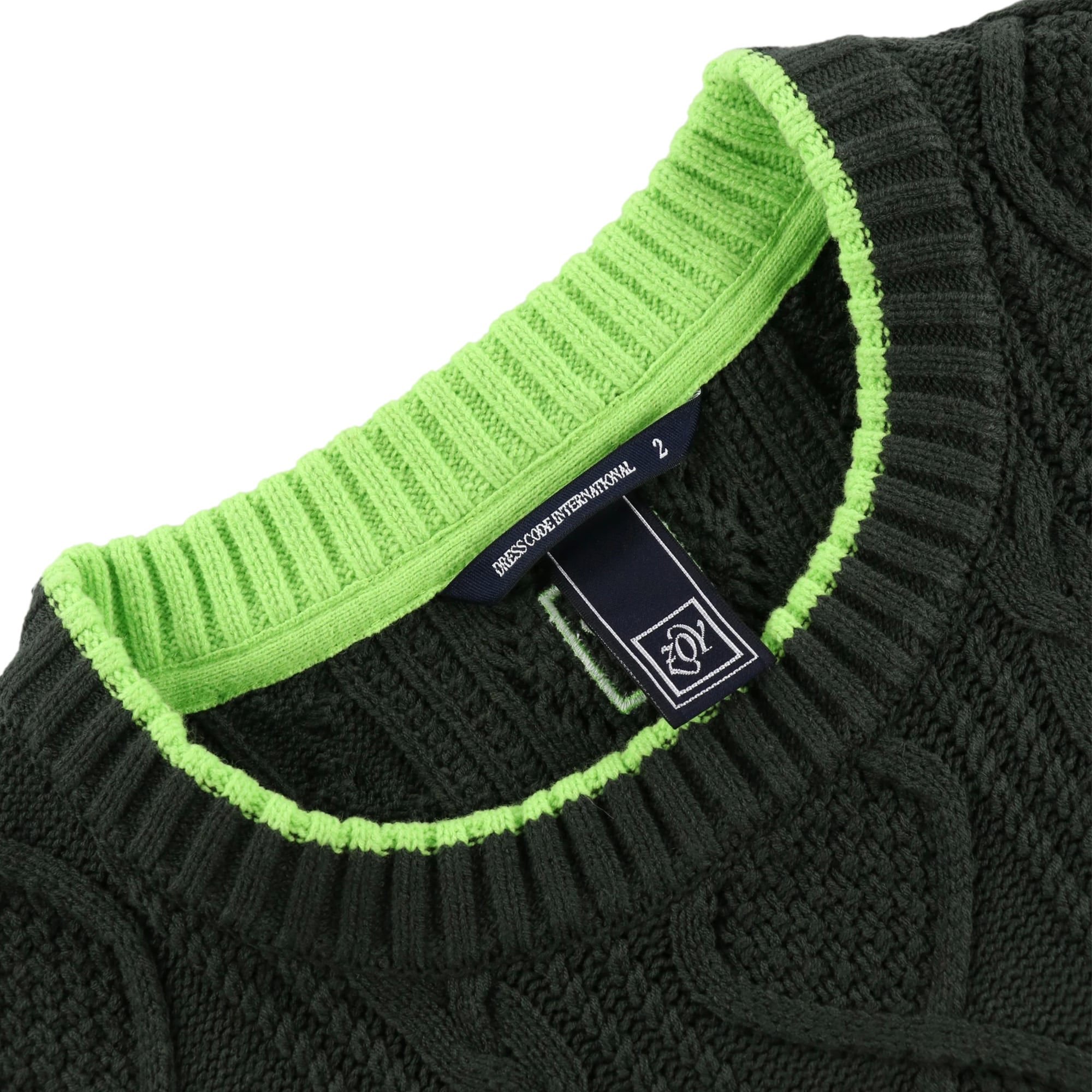 MENS BALLOON COTTON 長袖セーター オリーブ 071434706 - ZOY OFFICIAL