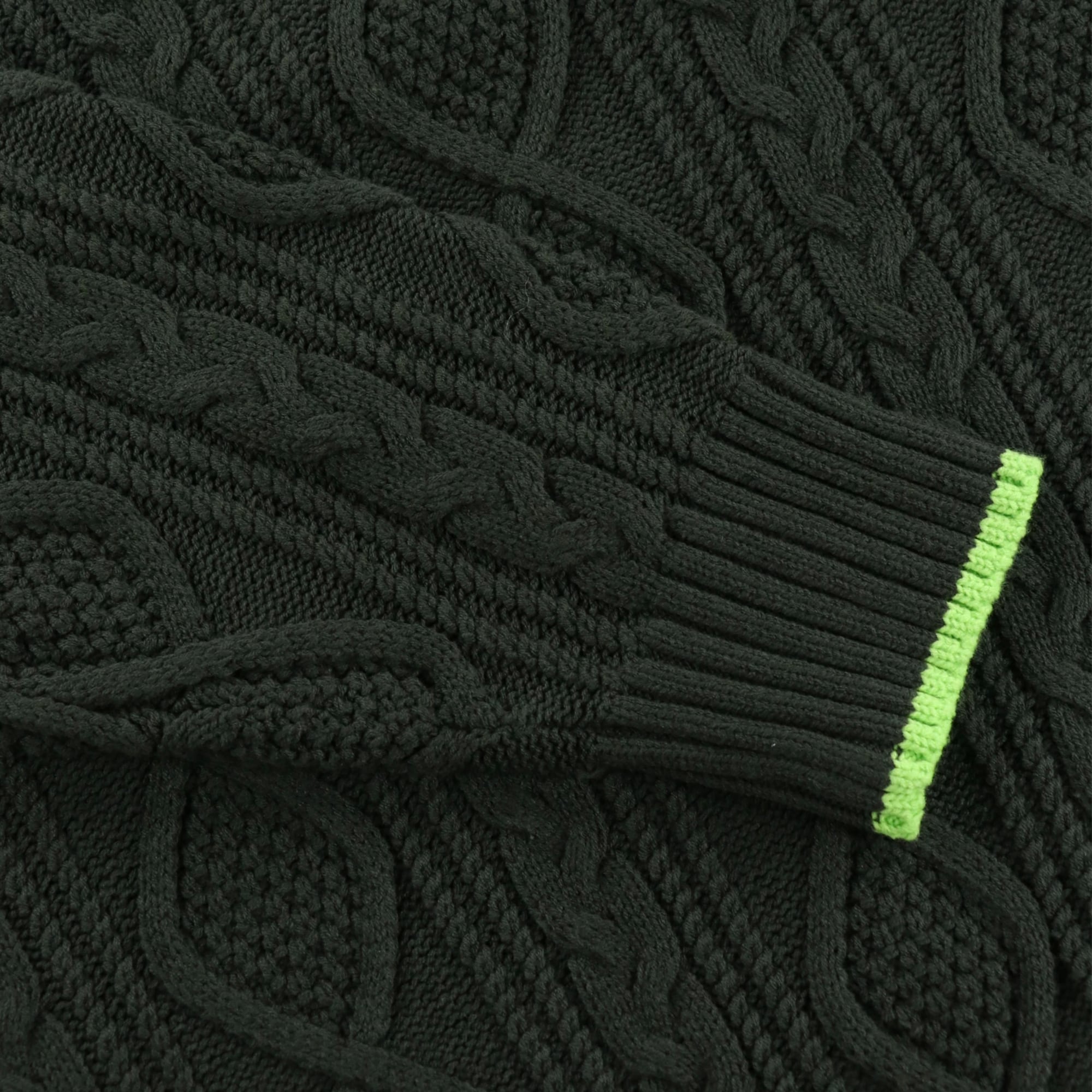 MENS BALLOON COTTON 長袖セーター オリーブ 071434706 - ZOY OFFICIAL