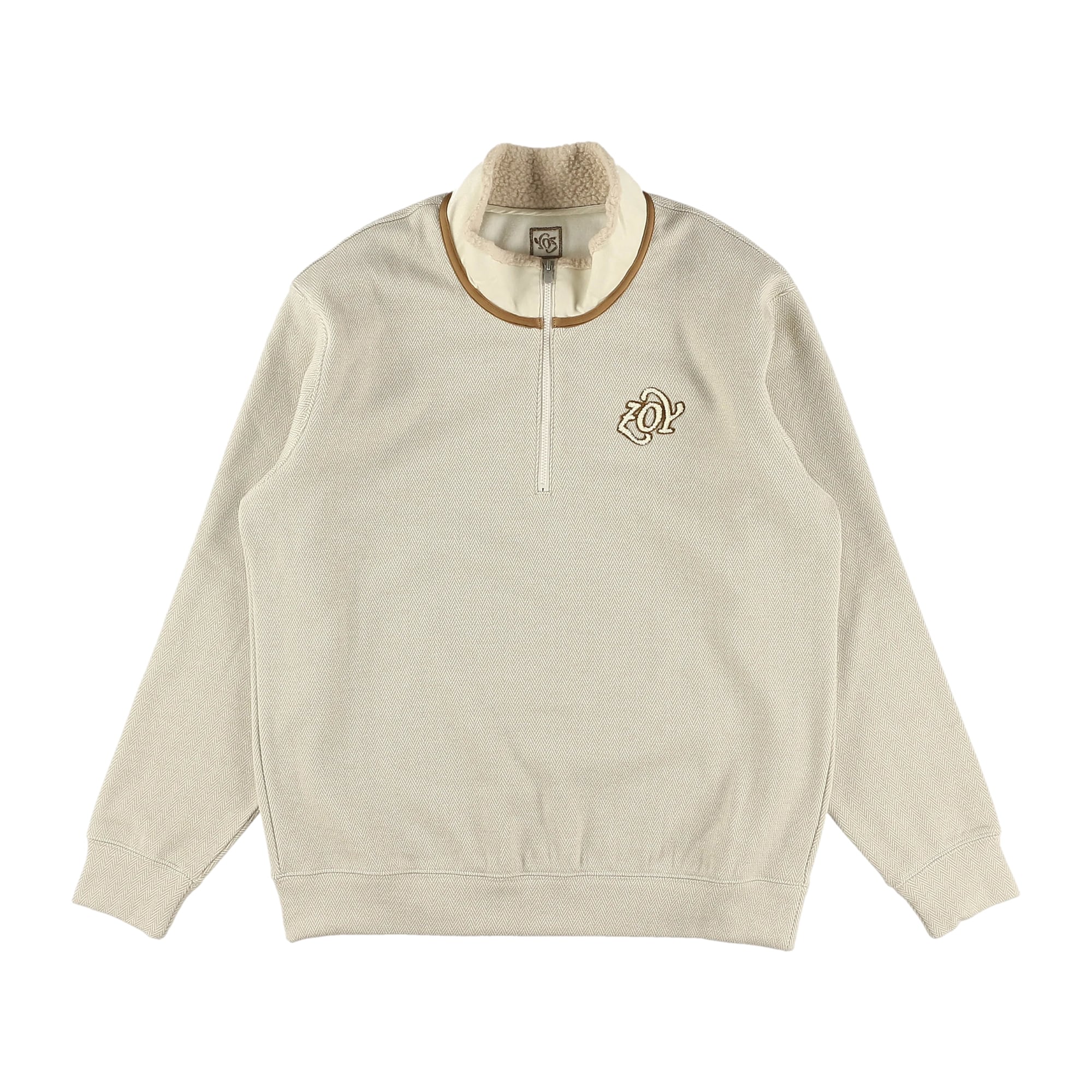 MENS BOMBER HEAT TWEED 長袖プルオーバー ベージュ 071434017 - ZOY OFFICIAL