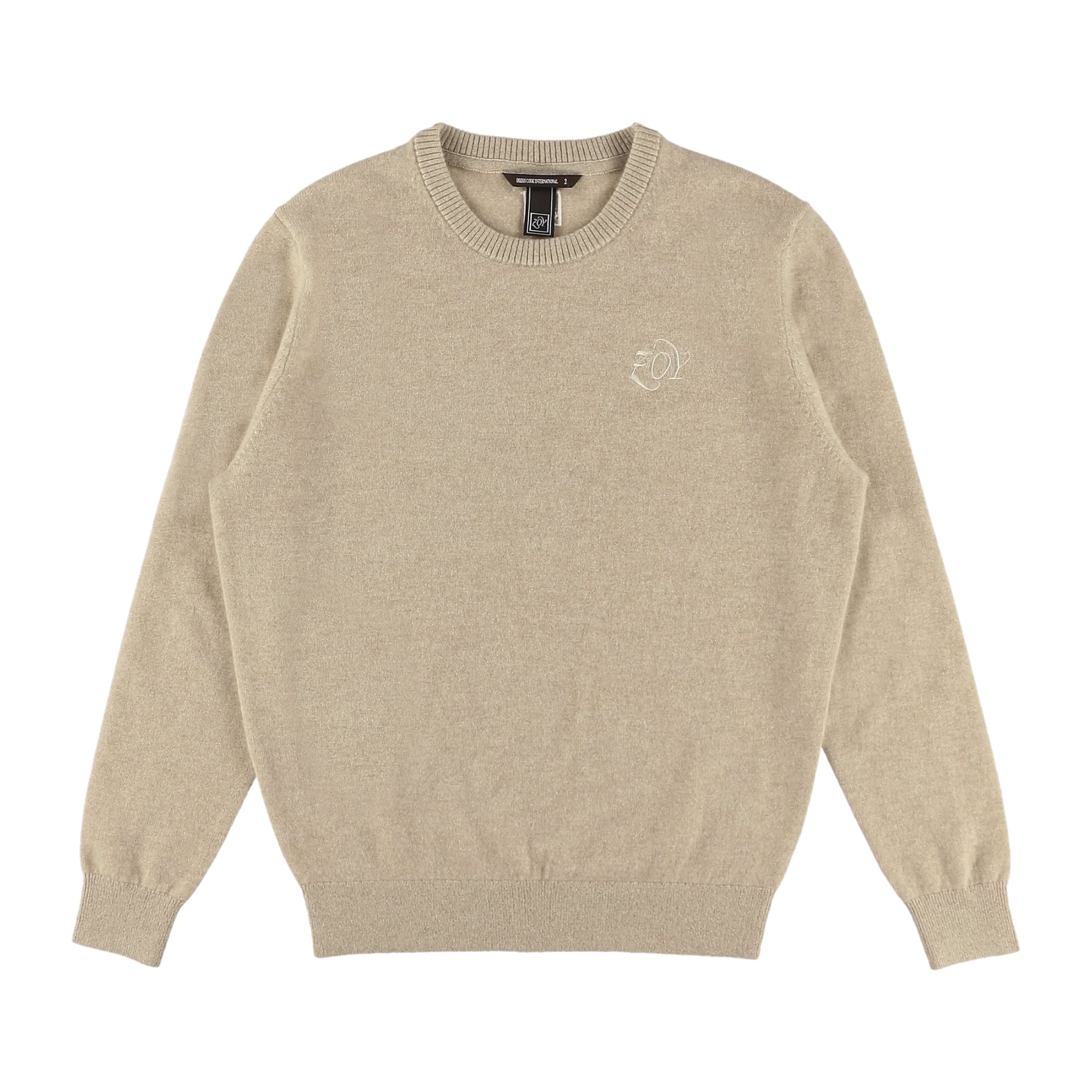 MENS プレミアムCASHMERE 長袖セーター ベージュヘザー 071434709