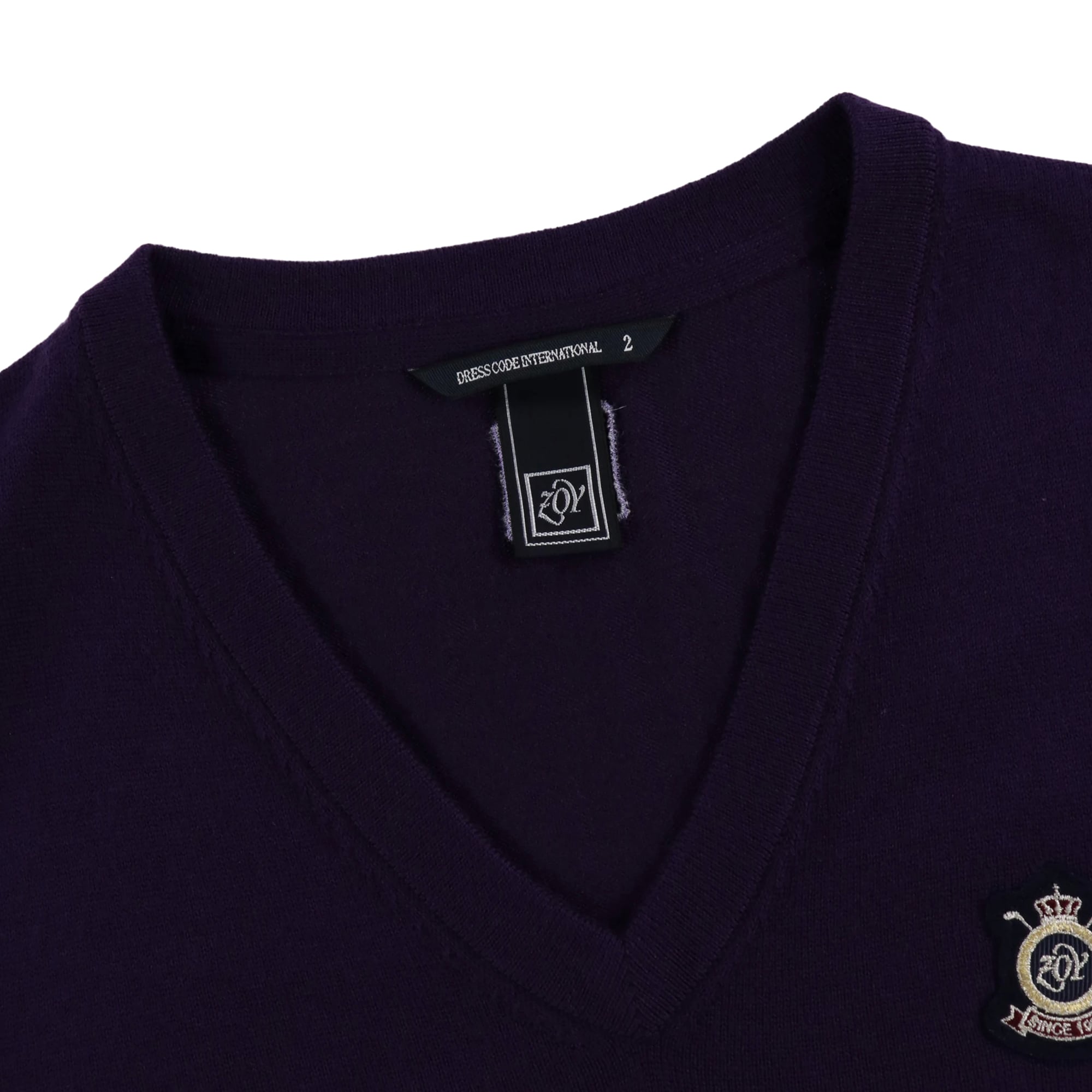 MENS CASHWOOL ニットベスト パープル 071434718 - ZOY OFFICIAL