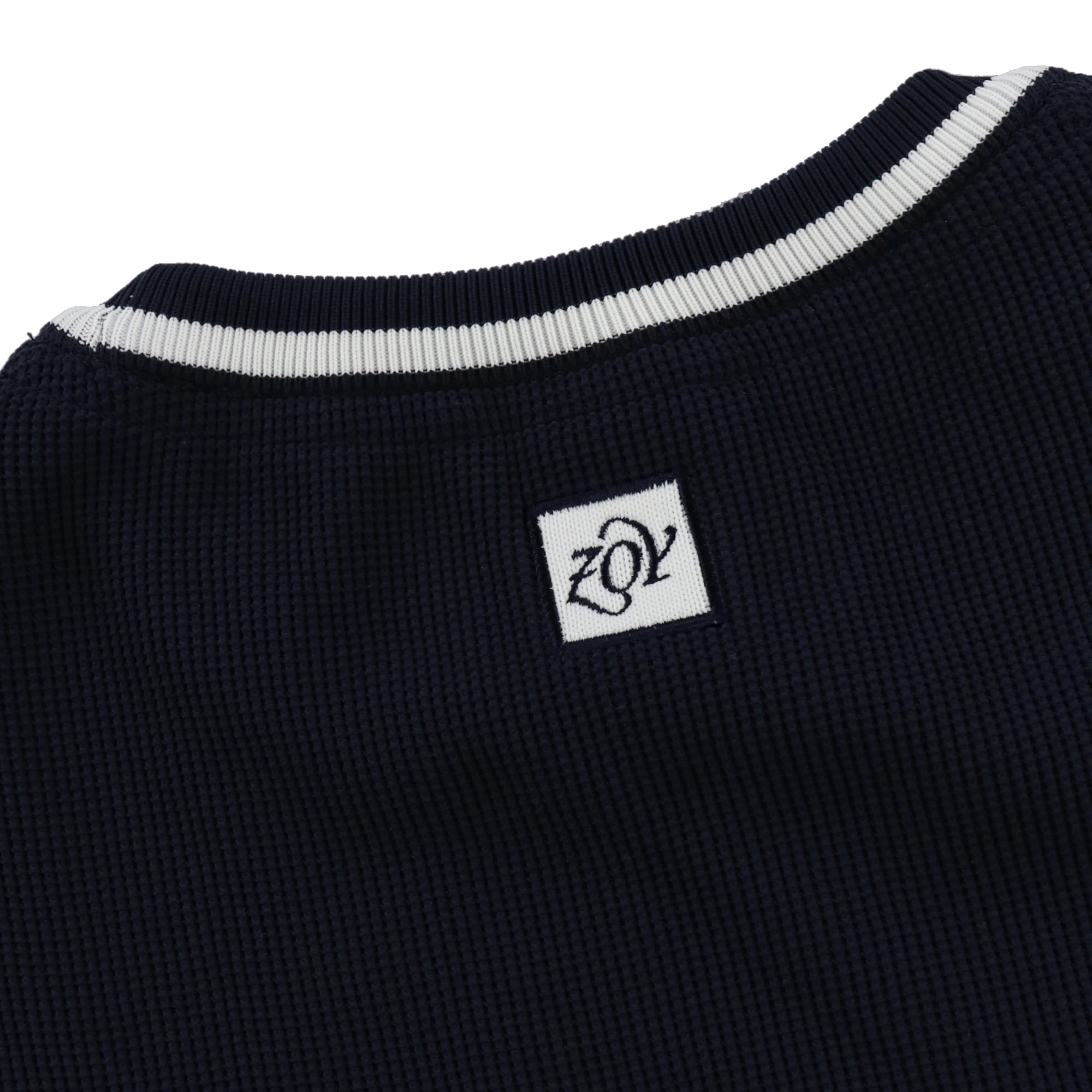 MENS ECOハイブリットポリエステル 長袖セーター ネイビー 071434700 - ZOY OFFICIAL