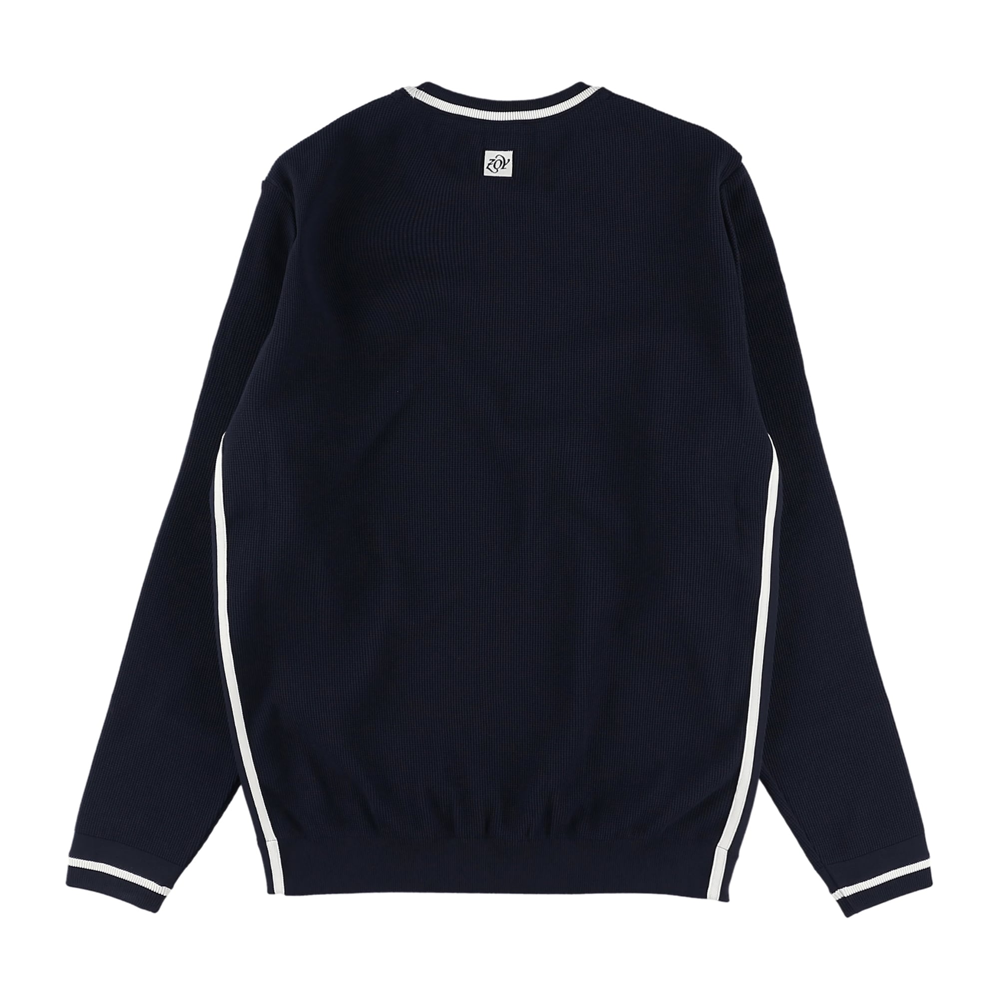 MENS ECOハイブリットポリエステル 長袖セーター ネイビー 071434700 - ZOY OFFICIAL