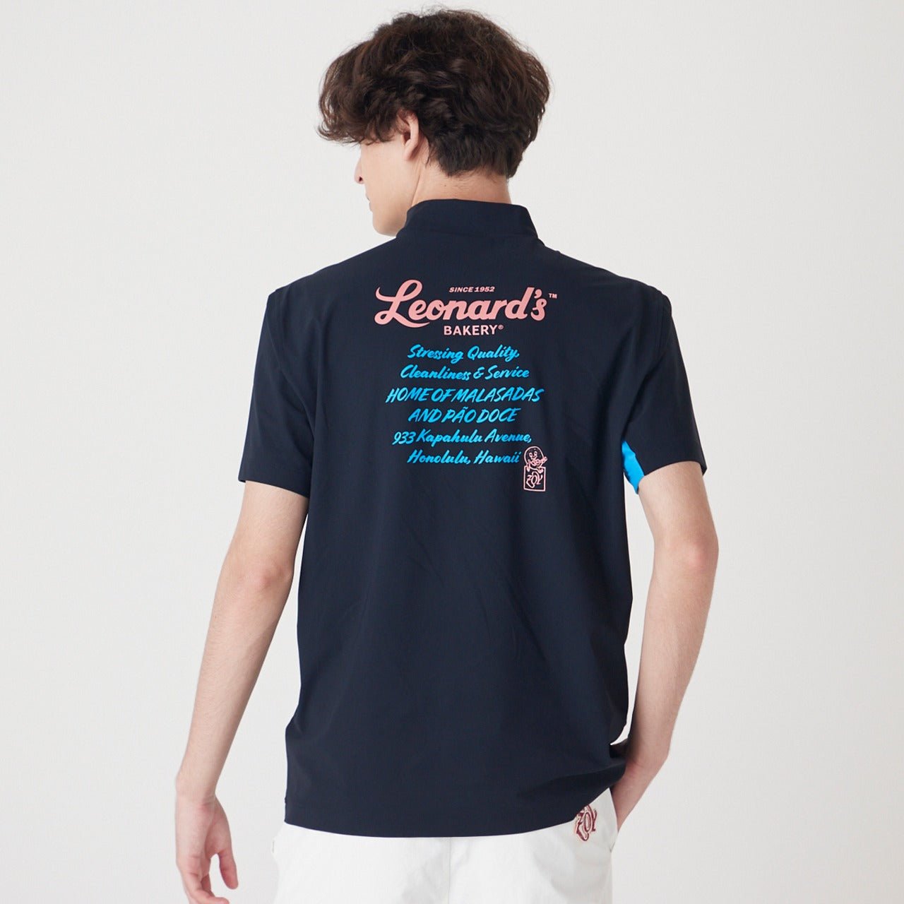 MENS LENARDS EURO JSY 半袖モックネックTシャツ ネイビー 071222001 - ZOY OFFICIAL