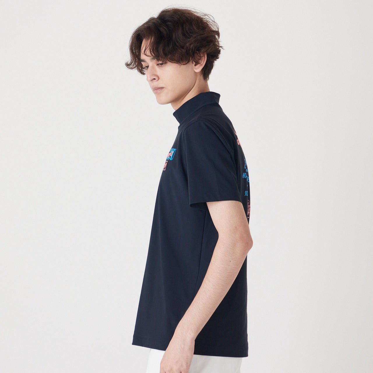 MENS LENARDS EURO JSY 半袖モックネックTシャツ ネイビー 071222001 - ZOY OFFICIAL