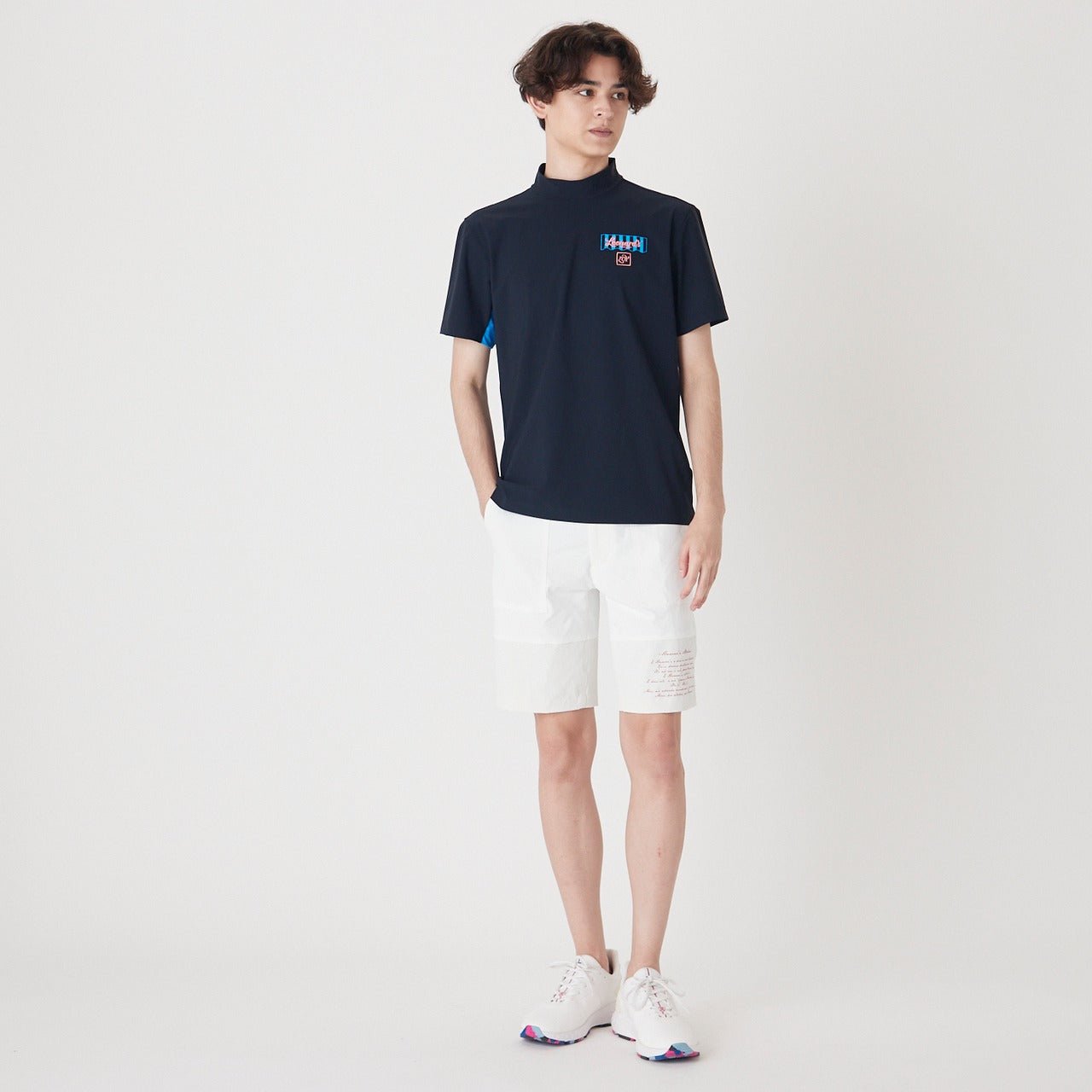 MENS LENARDS EURO JSY 半袖モックネックTシャツ ネイビー 071222001 - ZOY OFFICIAL