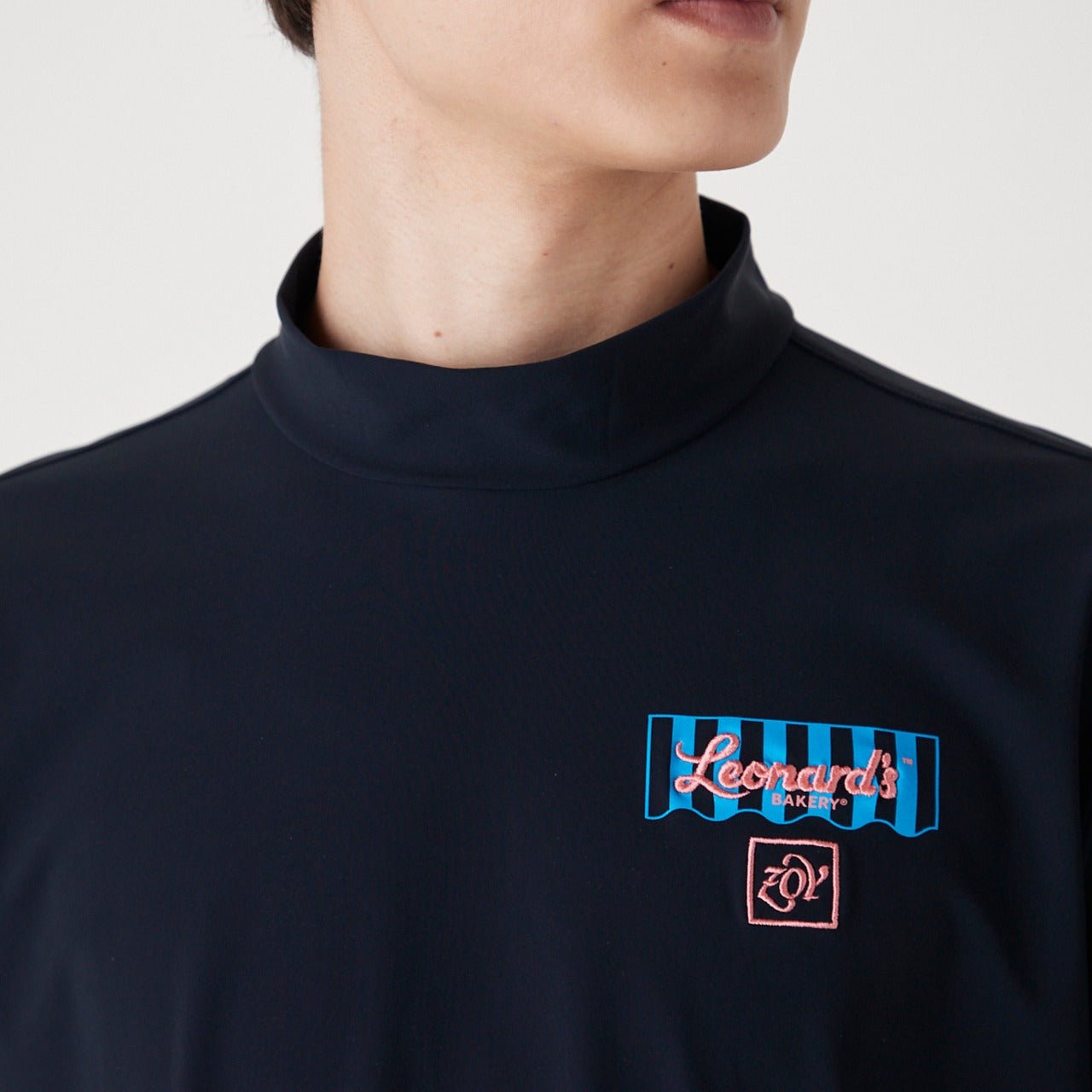 MENS LENARDS EURO JSY 半袖モックネックTシャツ ネイビー 071222001 - ZOY OFFICIAL