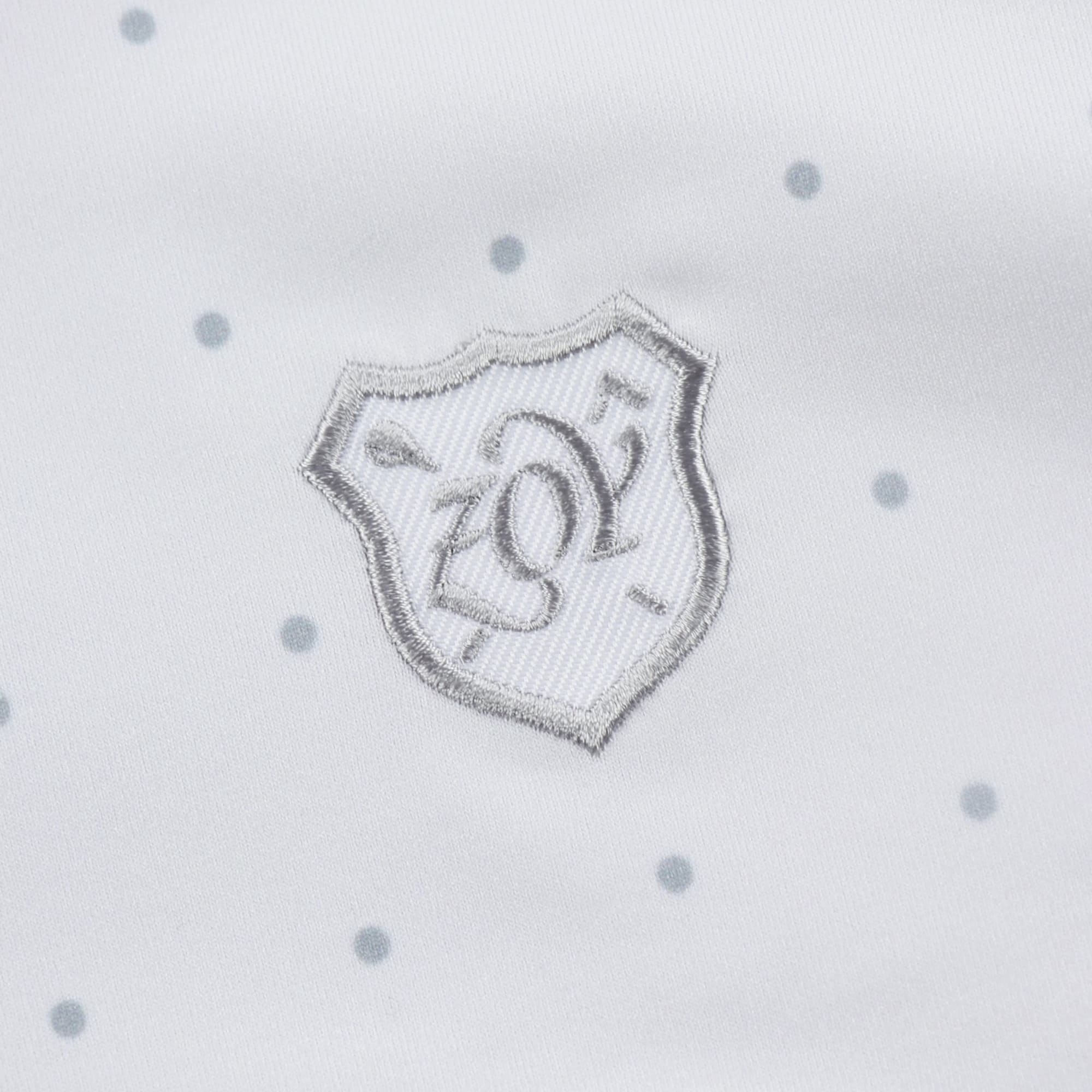 MENS ドットPT 半袖シャツ ホワイト 071432014 - ZOY OFFICIAL