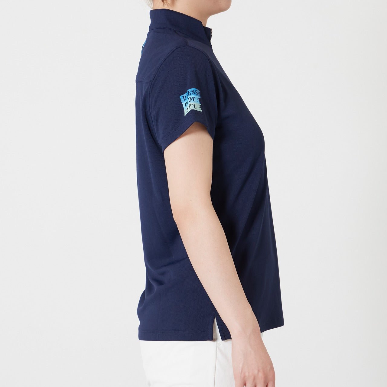 WOMENS スペースマスターピンメッシュ 半袖ポロシャツ ネイビー 071622010 - ZOY OFFICIAL
