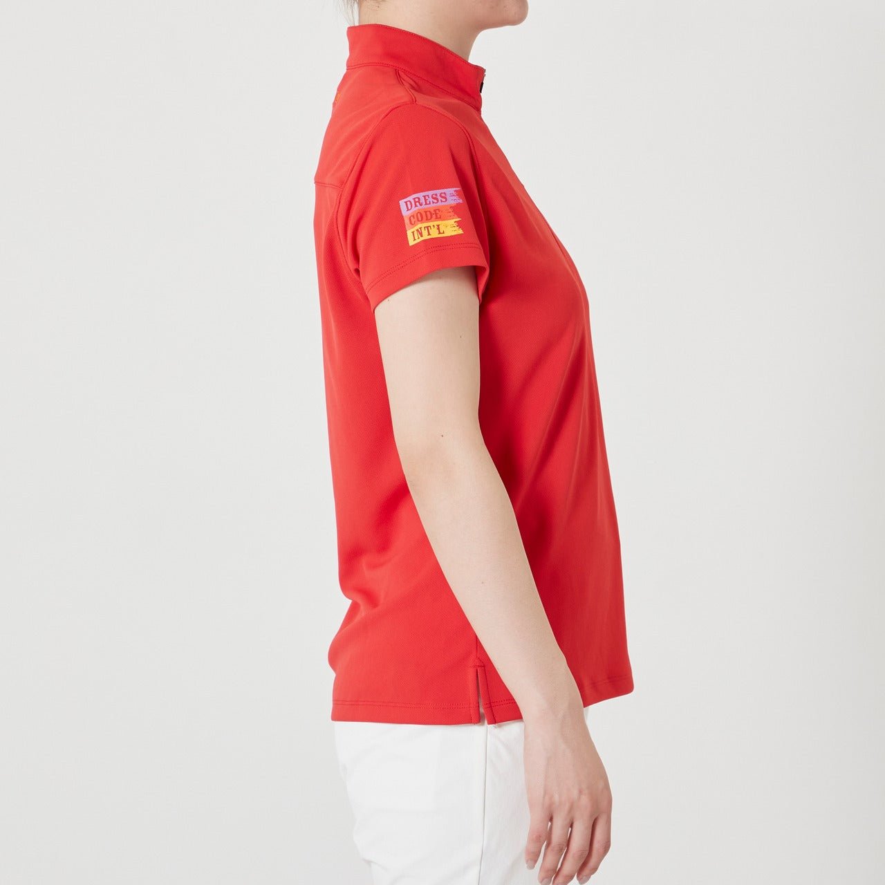 WOMENS スペースマスターピンメッシュ 半袖ポロシャツ レッド 071622010 - ZOY OFFICIAL