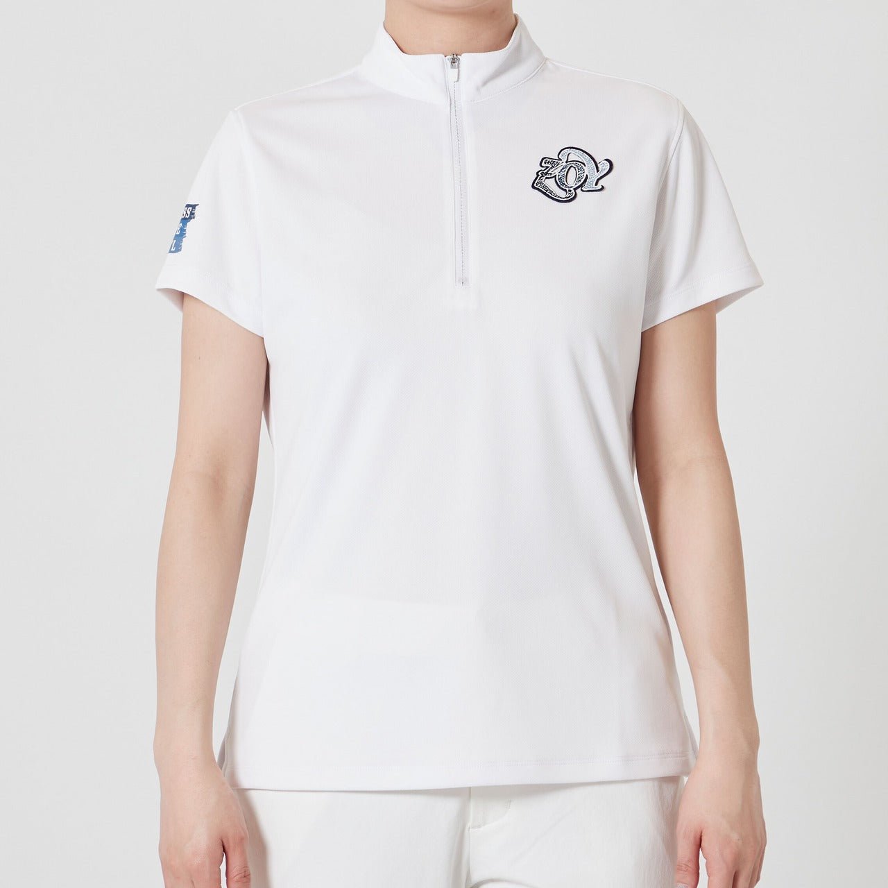 WOMENS スペースマスターピンメッシュ 半袖ポロシャツ ホワイト 071622010 - ZOY OFFICIAL