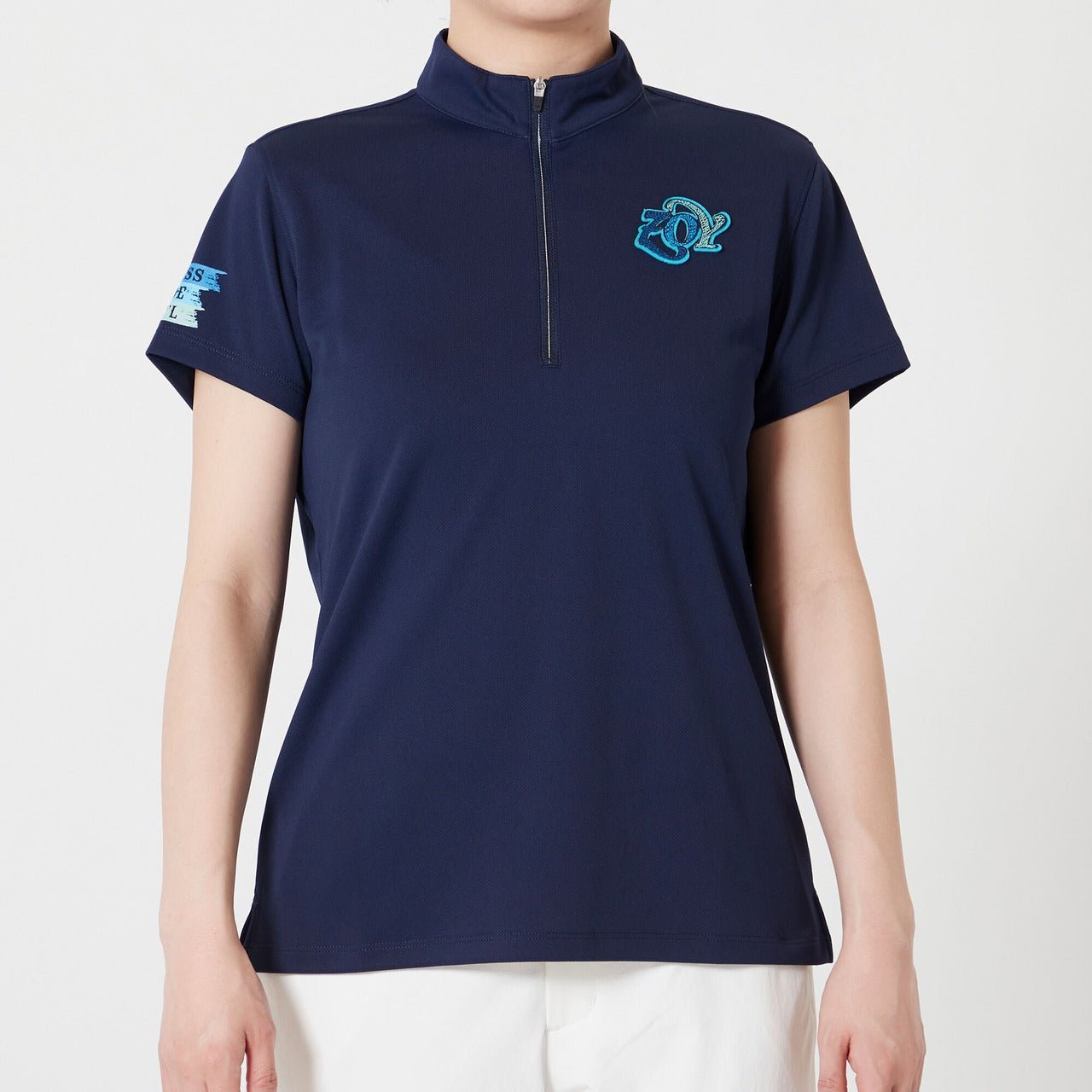 WOMENS スペースマスターピンメッシュ 半袖ポロシャツ ネイビー 071622010 - ZOY OFFICIAL