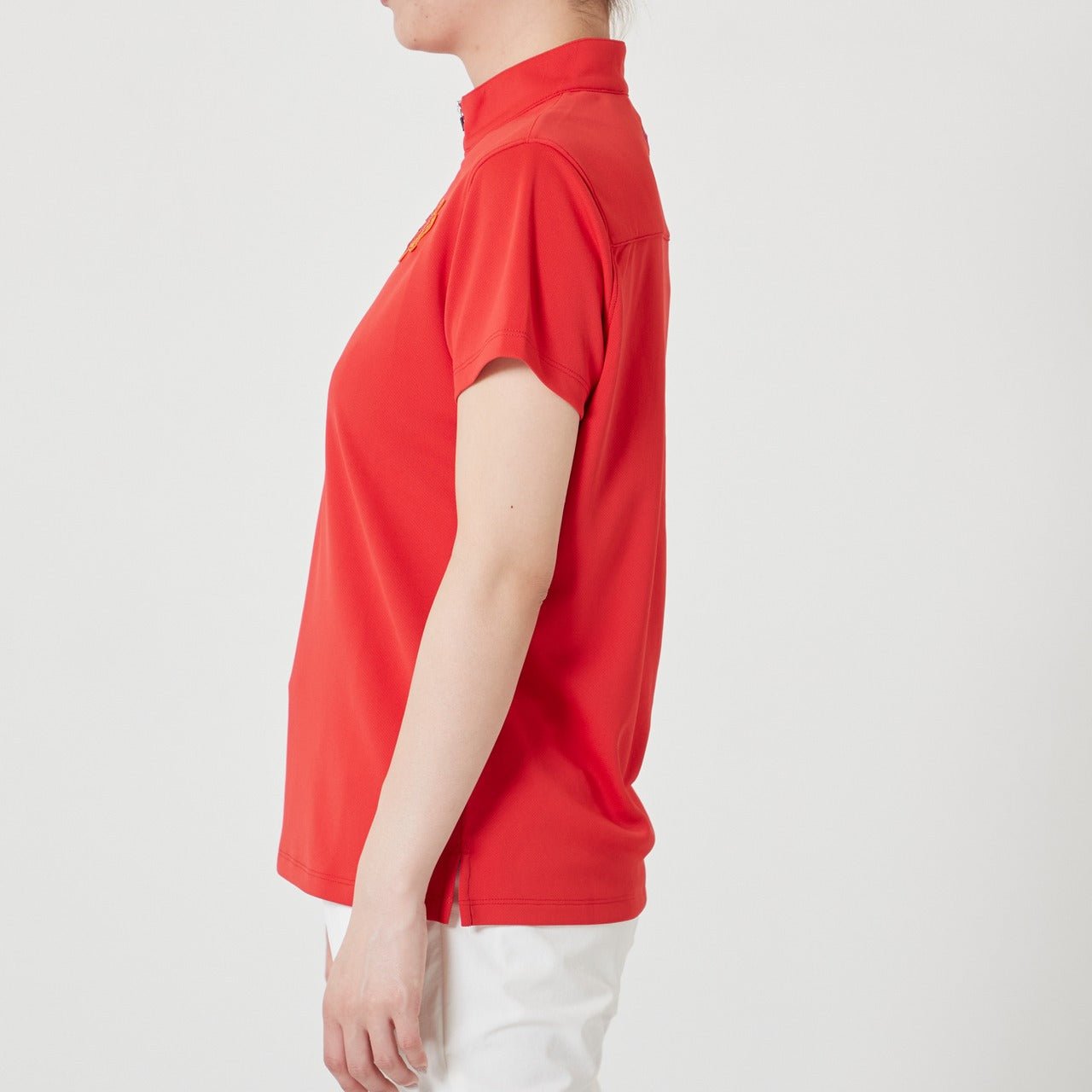 WOMENS スペースマスターピンメッシュ 半袖ポロシャツ レッド 071622010 - ZOY OFFICIAL