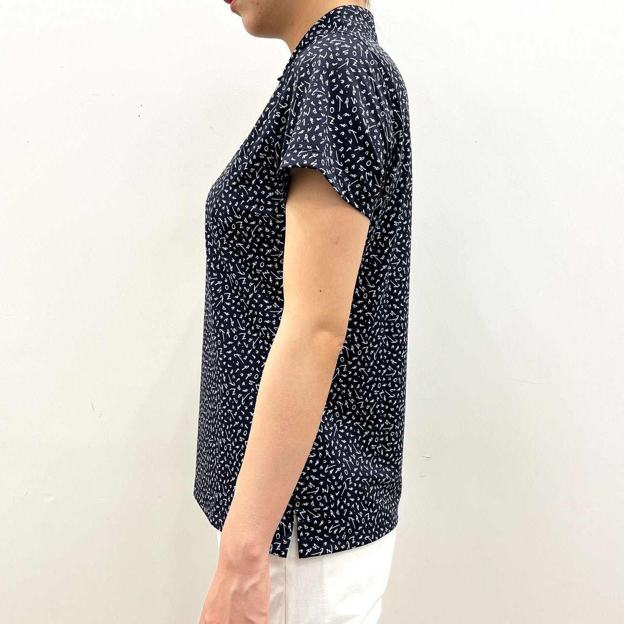 WOMENS フラグメントロゴプリント 半袖ポロシャツ ネイビー 071622018 - ZOY OFFICIAL