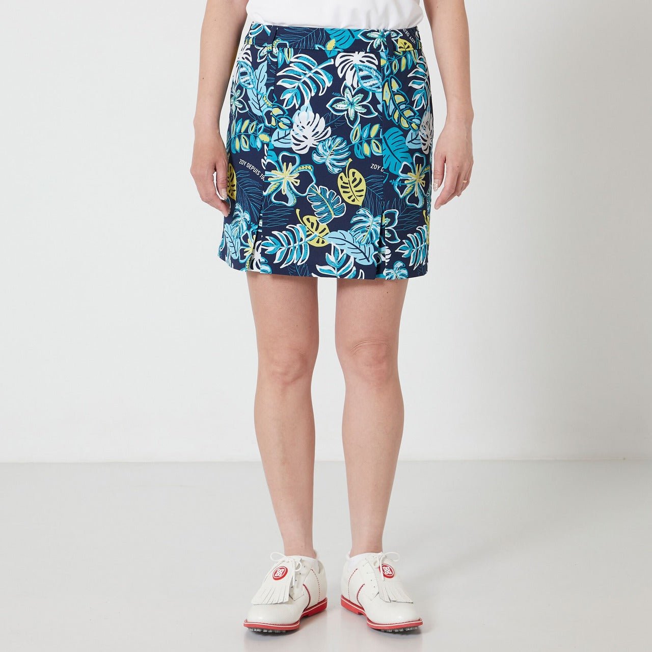 WOMENS ボタニカルプリント スカート ネイビー 071622310 - ZOY OFFICIAL