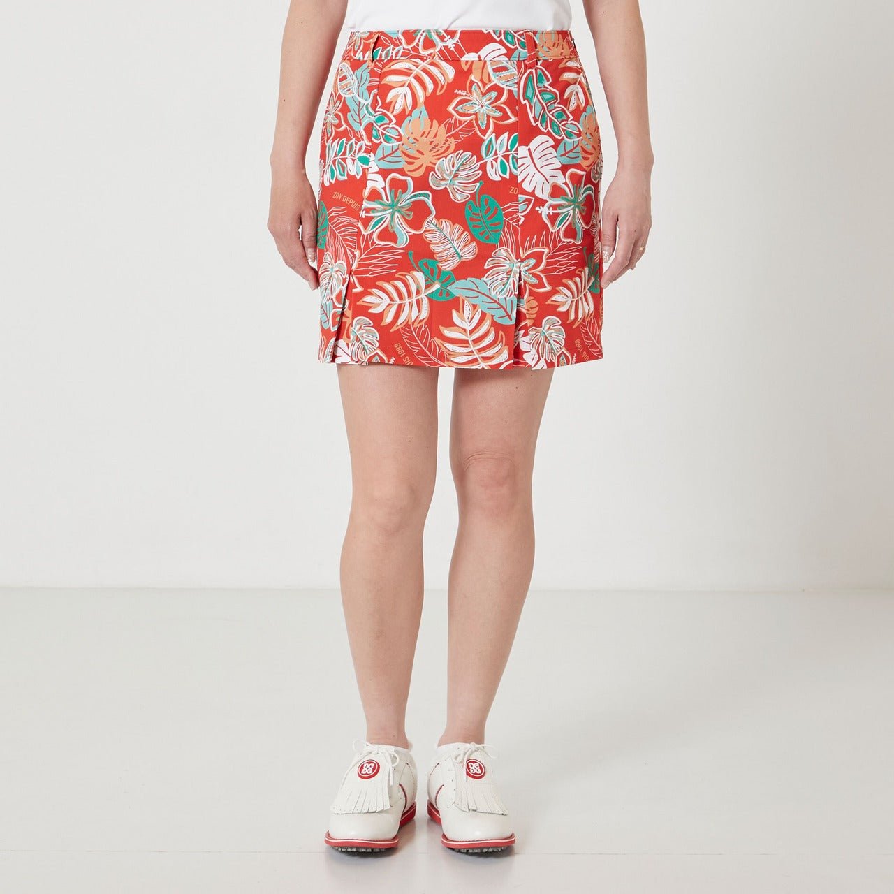 WOMENS ボタニカルプリント スカート オレンジ 071622310 - ZOY OFFICIAL