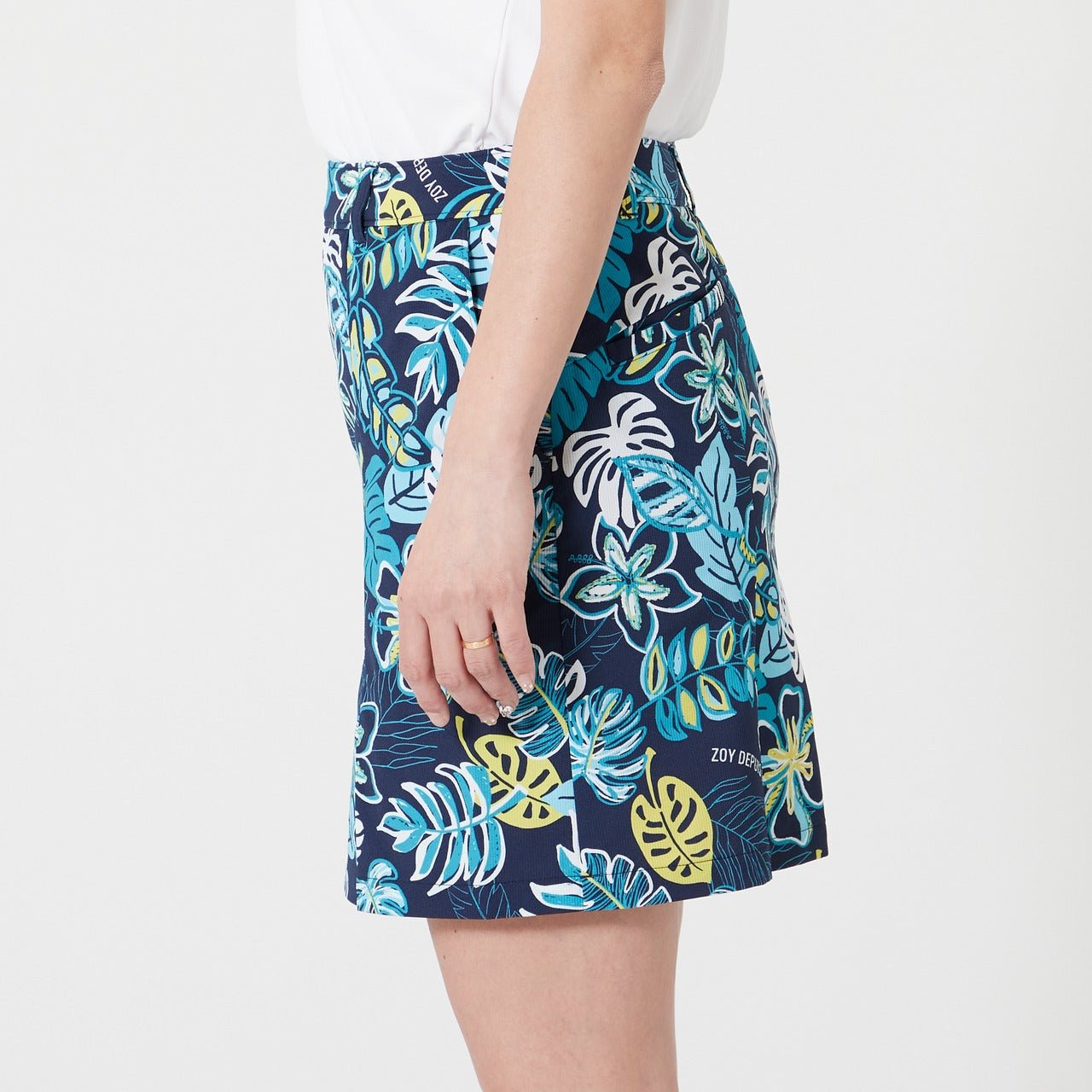 WOMENS ボタニカルプリント スカート ネイビー 071622310 - ZOY OFFICIAL