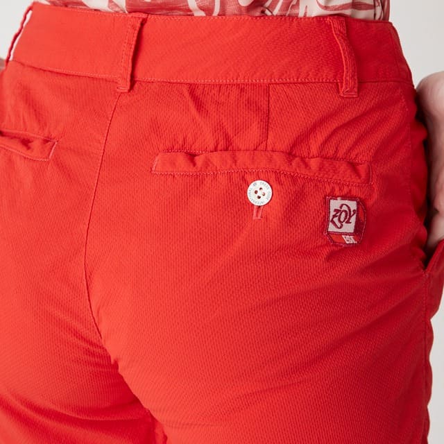 WOMENS ガーメントダイ ショートパンツ レッド 071622426 - ZOY OFFICIAL